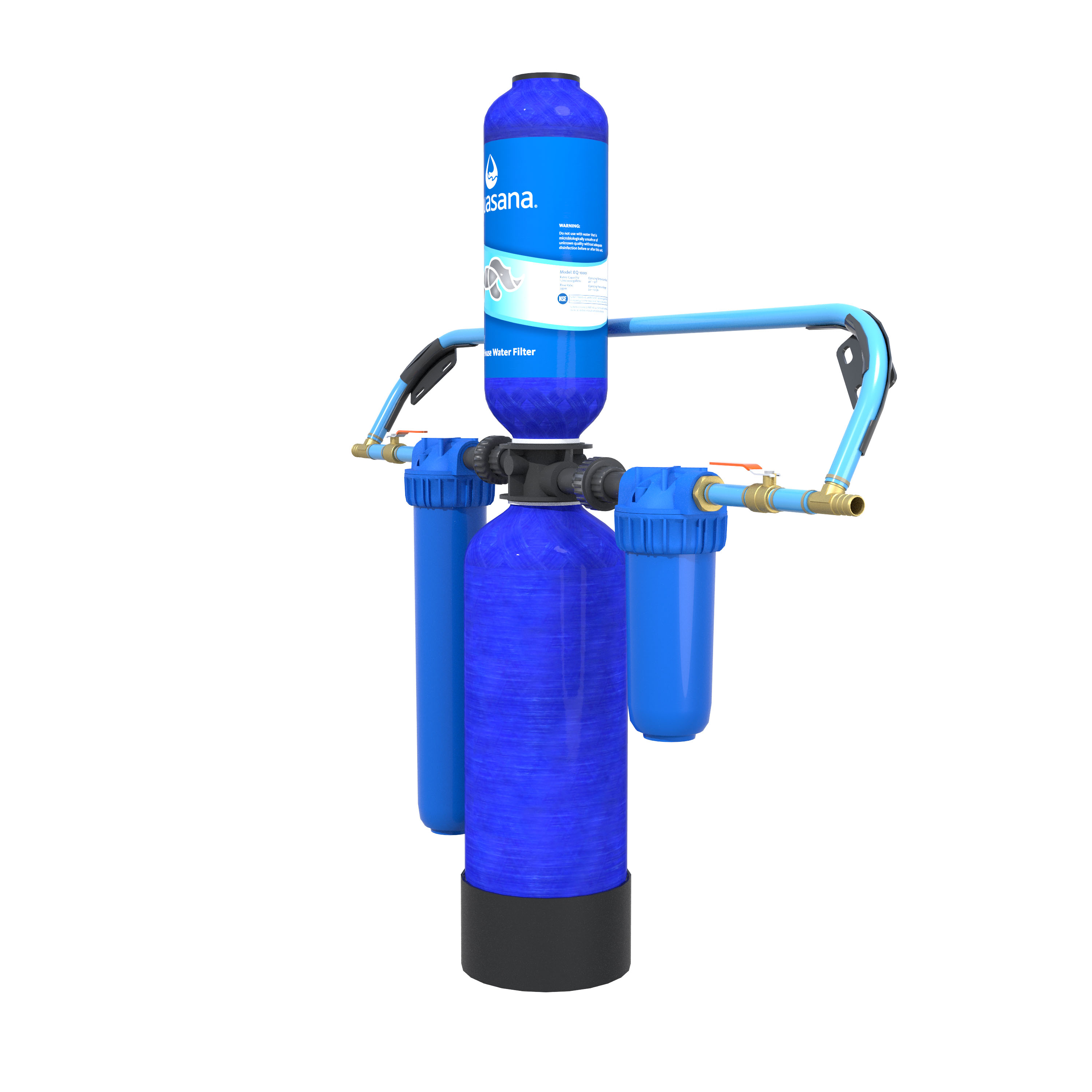 Aquasana Whole House Water Filter System - Carbon & KDF Home Water