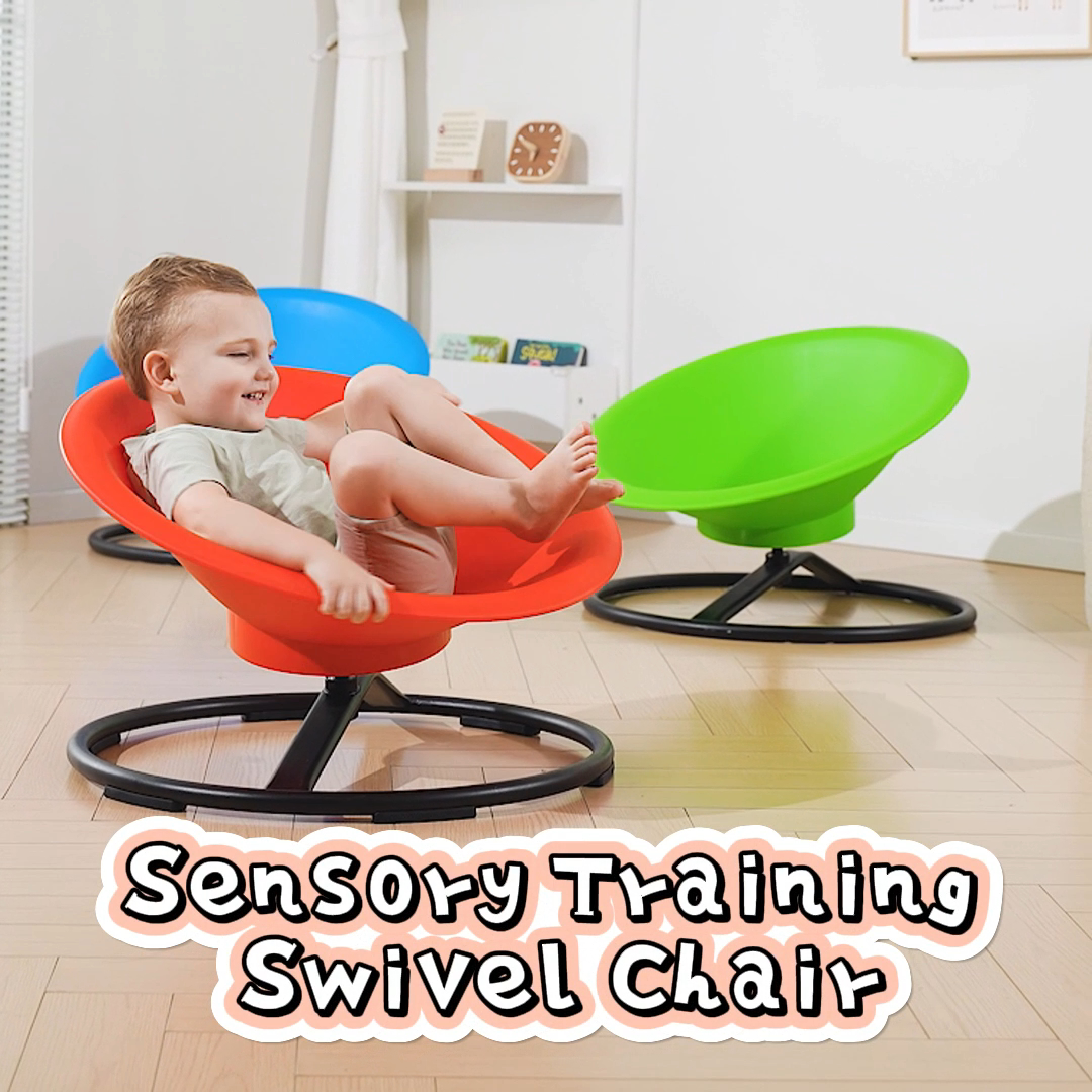 thumbnail video image 2 of Spinning Chair for Kids, Sensory Swivel Chair Enhancing Motor Skills, Educational Indoor & Outdoor Toys, 2 of 7