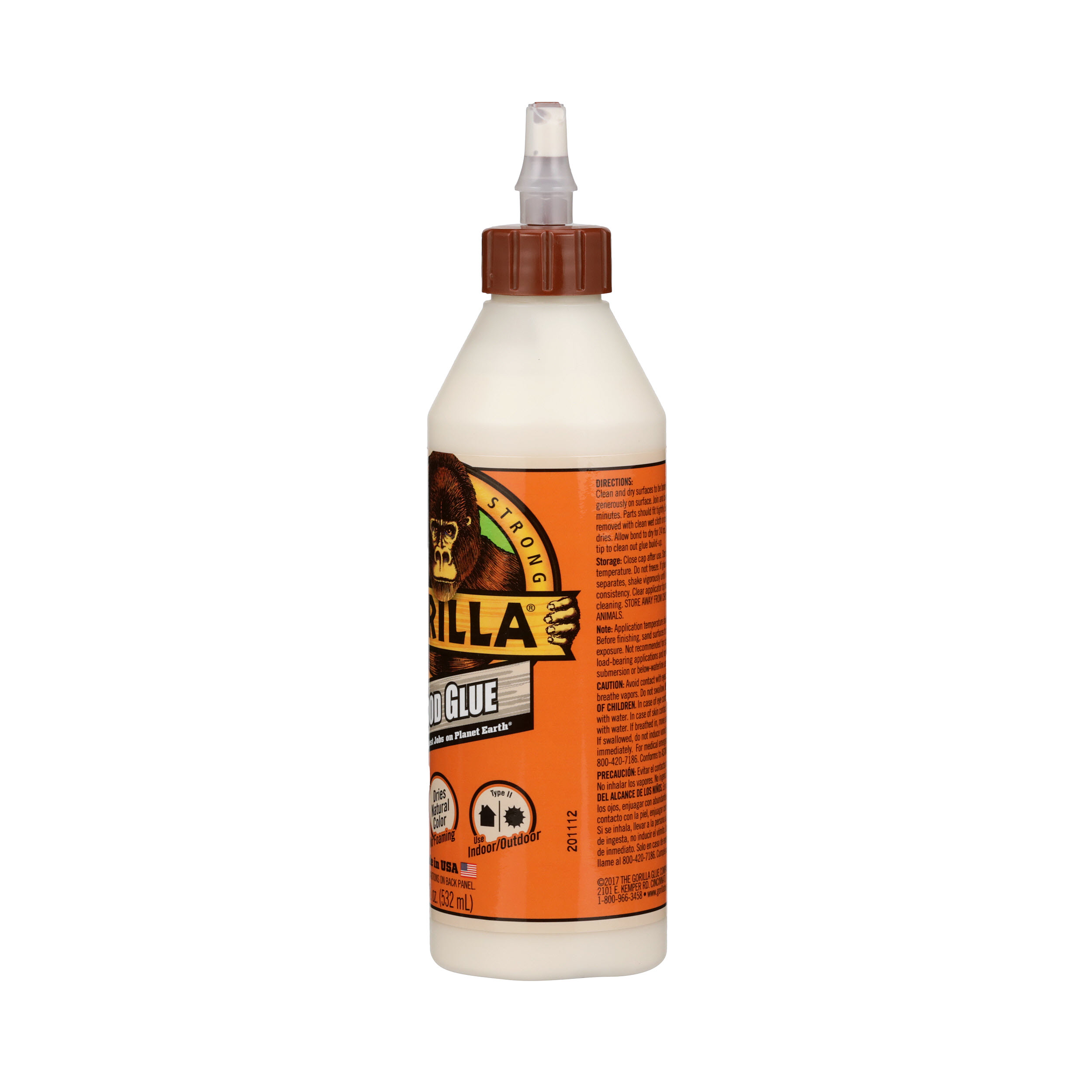Gorilla Glue 18oz. Wood Glue. Color: White / Cream. Assembled Product  Weight Is 1.36 lb 