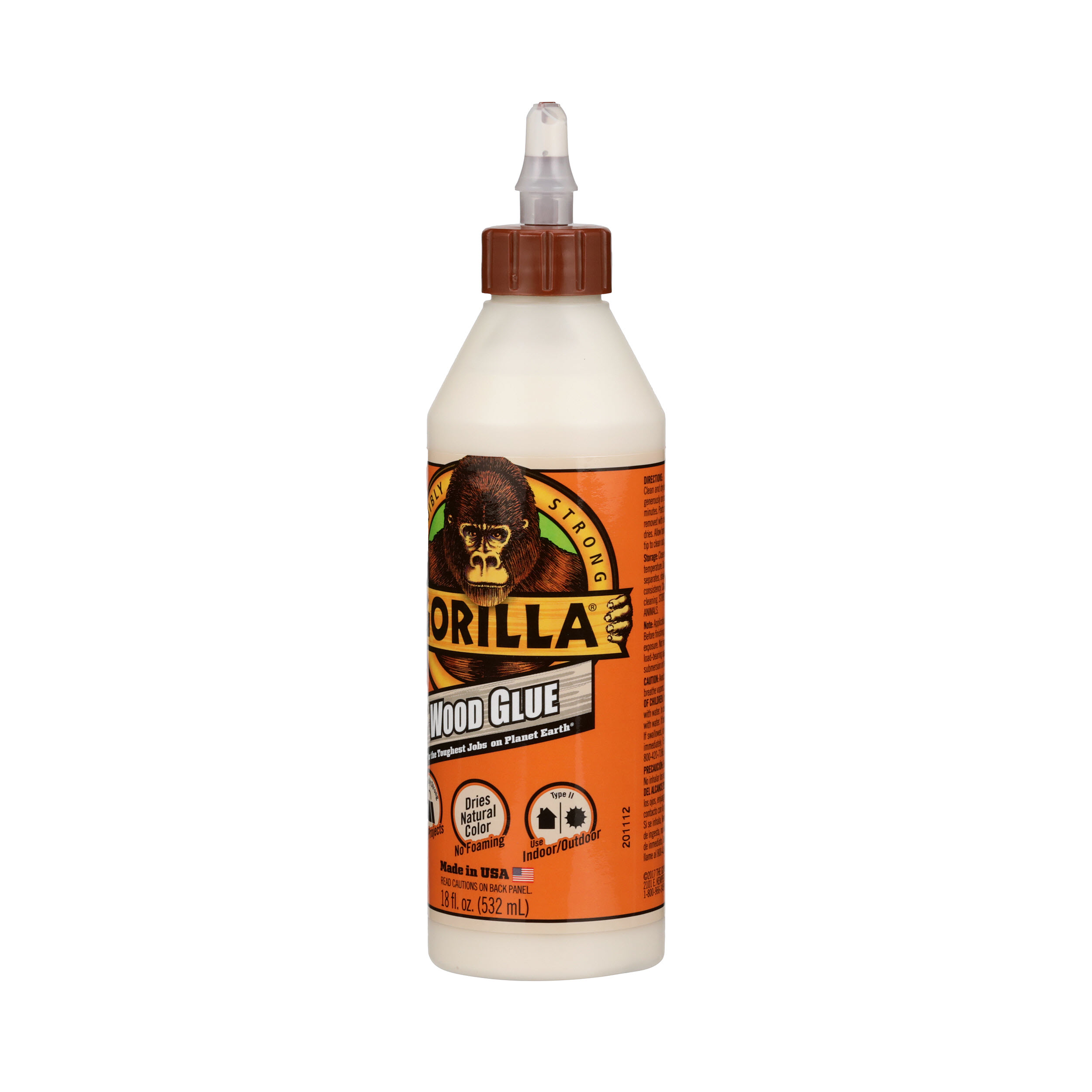 Gorilla Wood Glue, 18 Ounce Bottle, Natural Wood Color, (Pack of 1) 