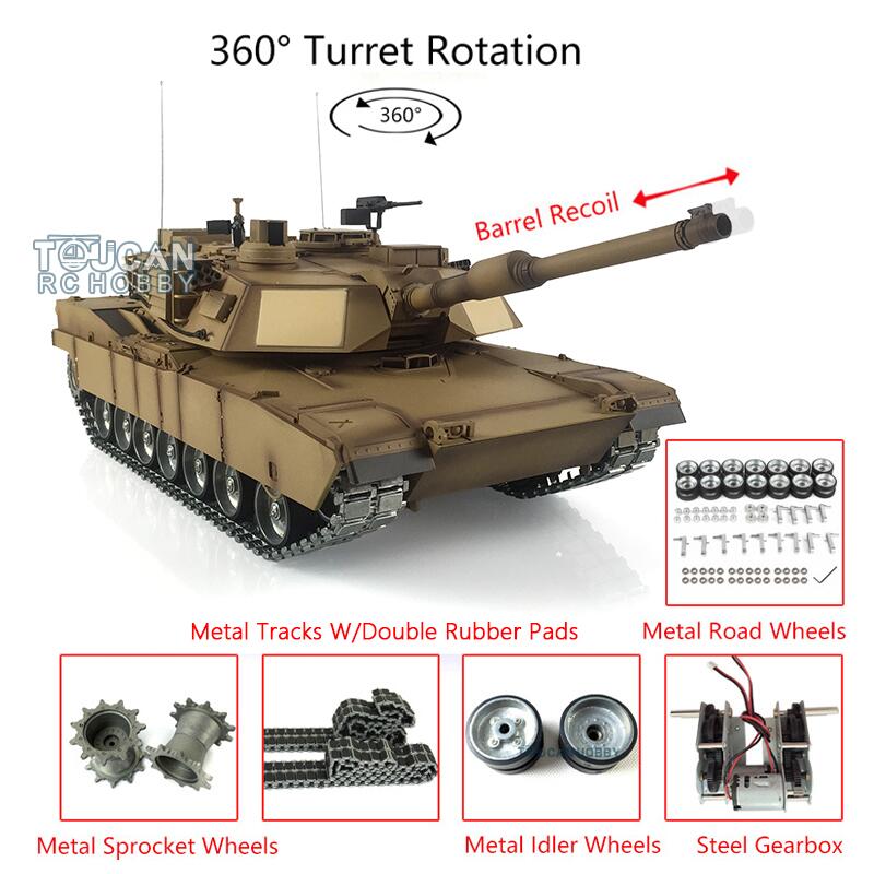 M1A2 ABRAMS RCバトルタンク + TIGER I ジャンク SELL AS IS Abrams M1A2 USA Battle Tank Airsoft 16