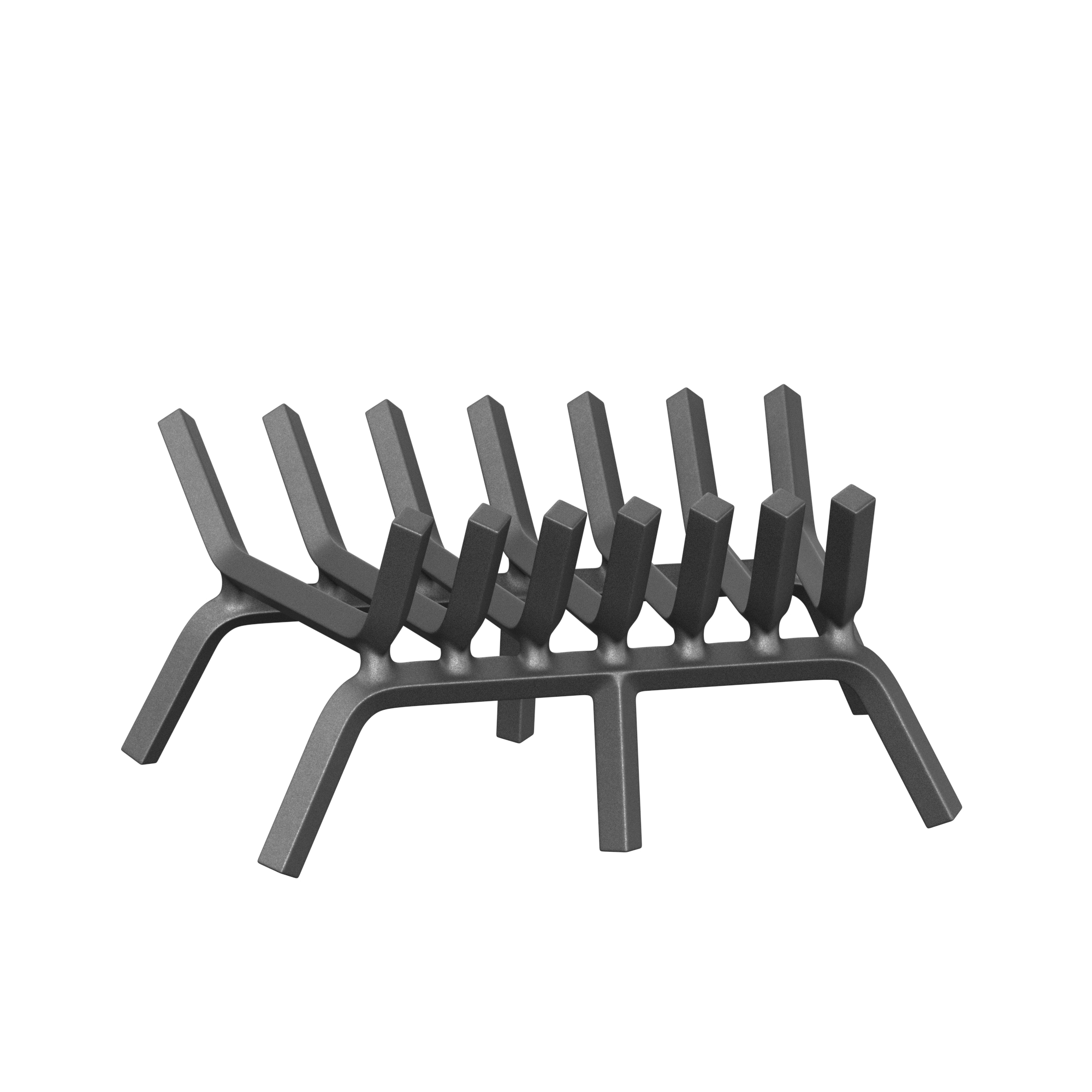 Mr IRONSTONE Fireplace Grate 21 inch Solid Steel Heavy Duty Fireplace Log  Grates 3/4 Bar Grates Outdoor/Indoor Wrought Iron Burning Rack Holder