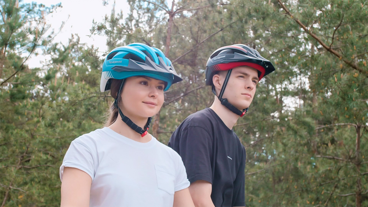 thumbnail video image 2 of VICTGOAL Bike Helmet with Visor and Goggles USB Rechargeable Light for Adult Men Women, 2 of 10