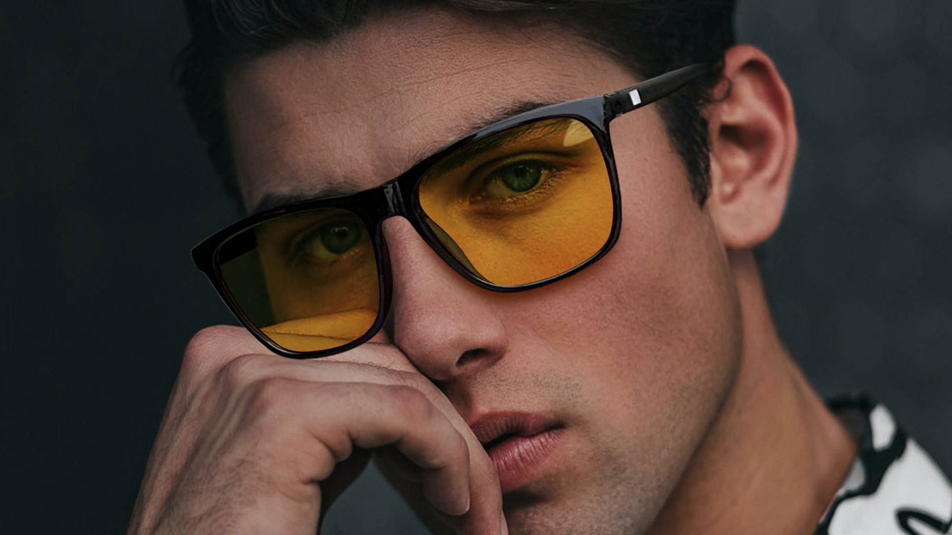 thumbnail video image 2 of Joopin Night Vision Glasses for Men and Women Al-Mg Ultralight Temples Yellow Driving Glasses with UV Protection and Anti Glare, 2 of 8