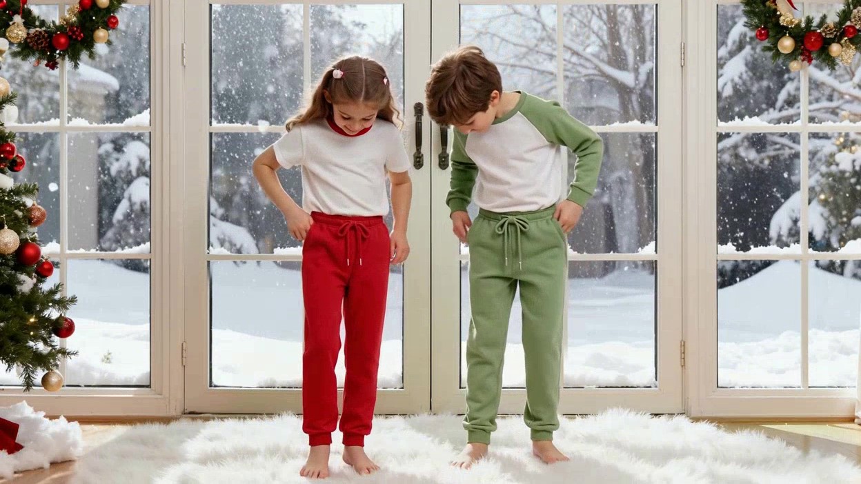 thumbnail video image 2 of Boys Casual Drawstring Sweatpants Boys Pants Size 14-16 Straight Leg Open Bottom Elastic Waist Athletic Joggers Pants with Pockets(Size 11-12 Years,11-12 Years), 2 of 7