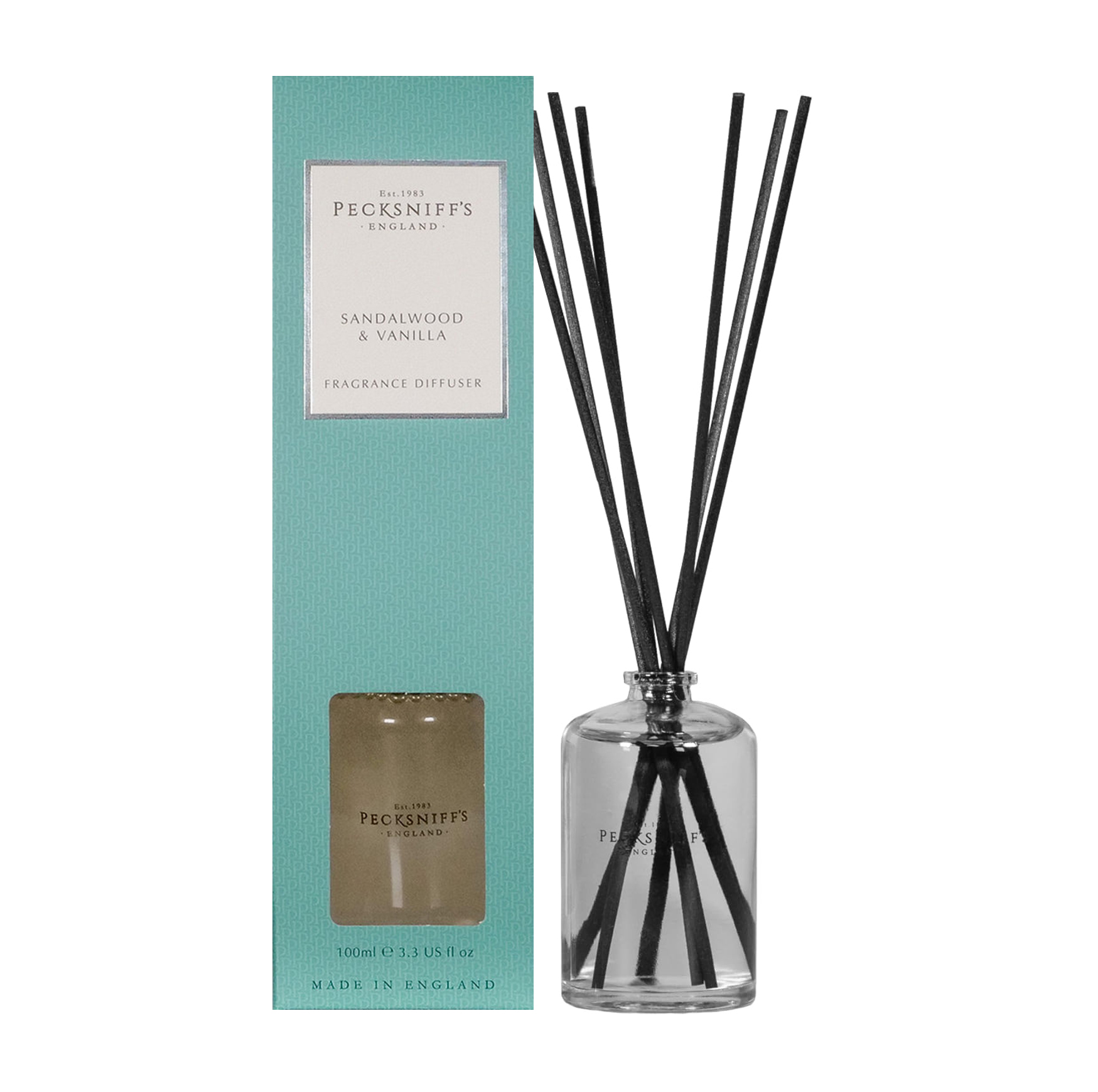 thumbnail video image 2 of Pecksniff's Sandalwood & Vanilla Diffuser | 100ml/3.38 Fl Oz, 2 of 8