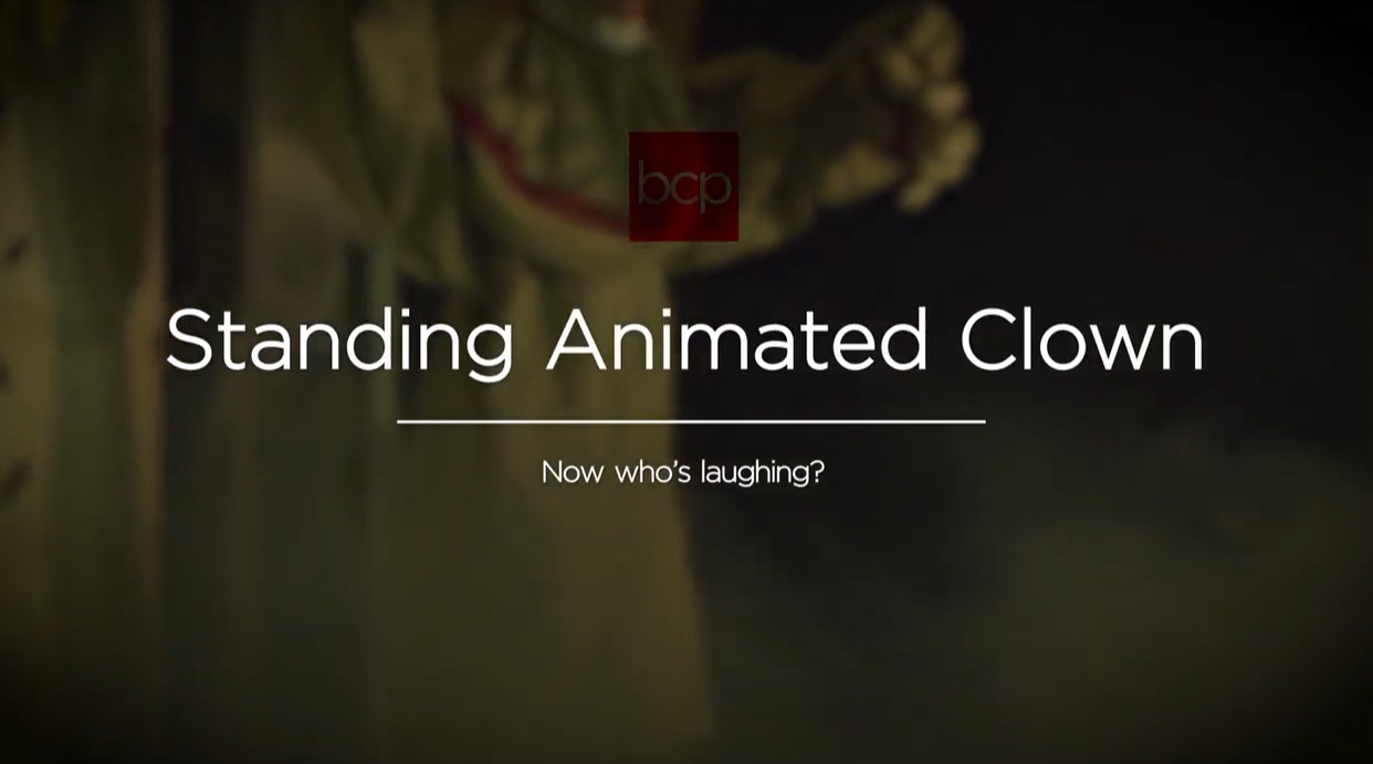 thumbnail video image 2 of Best Choice Products Scary Harry the Motion Activated Animatronic Killer Clown, Halloween Prop w/ Pre-Recorded Lines, 2 of 8