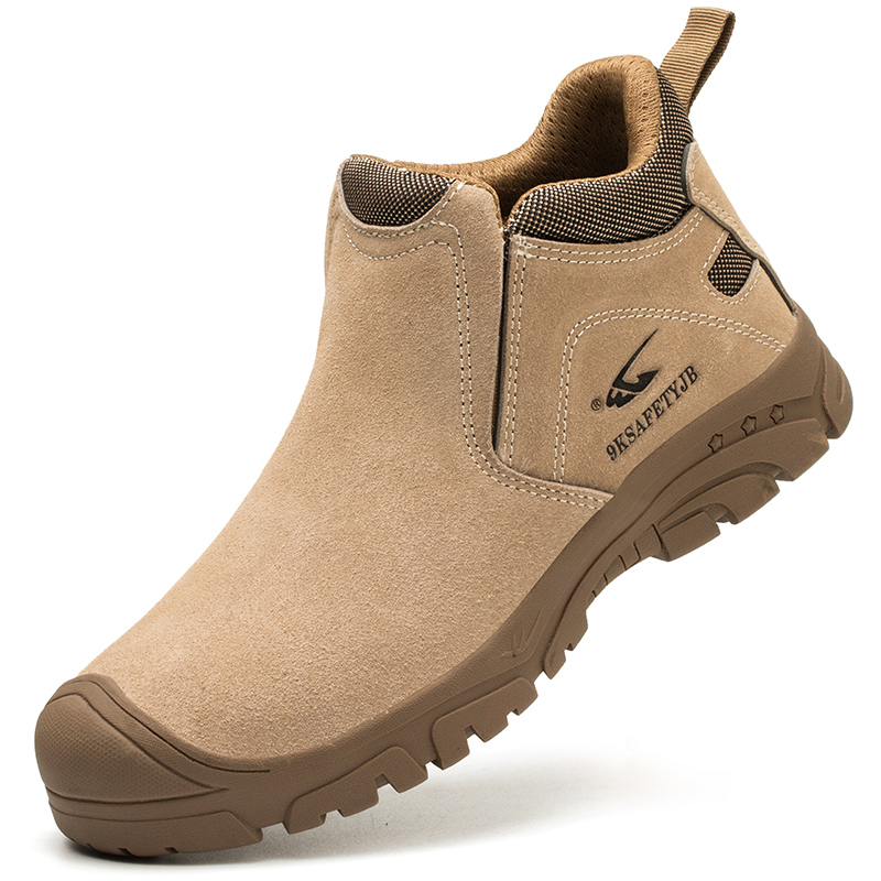 thumbnail video image 2 of LASUDRAA Mens Industrial Safety Work Shoes Safety Toe Non-Slip Puncture-Resistant Construction Safety Shoes, 2 of 9