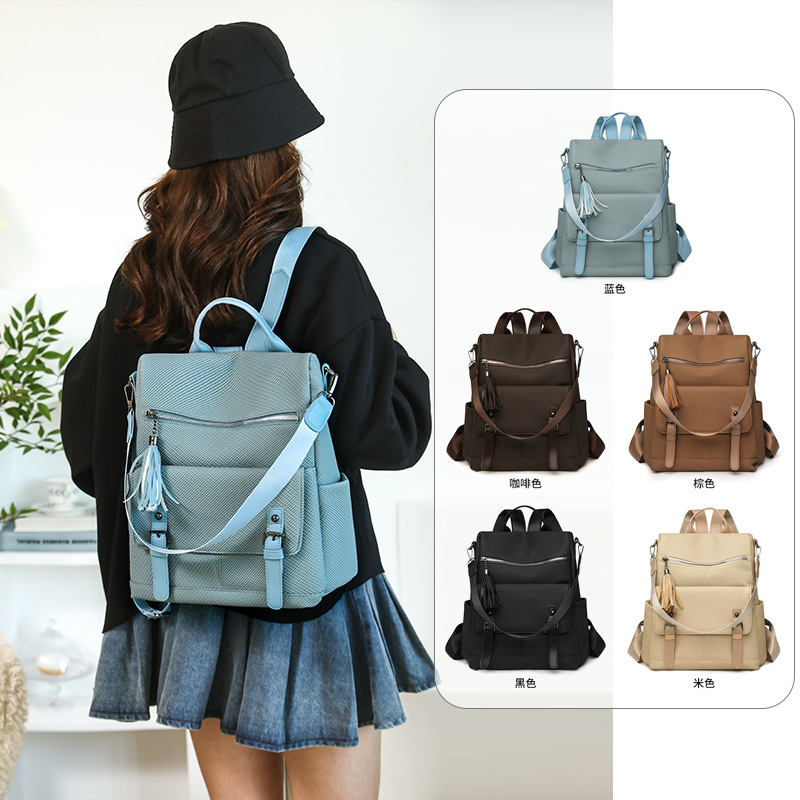 thumbnail video image 2 of Sunyuer Backpack Purse for Women, PU Leather Anti-theft Backpack, Ladies Convertible Satchel Bags, Shoulder Bag for Travel, Work, Trip, 2 of 8