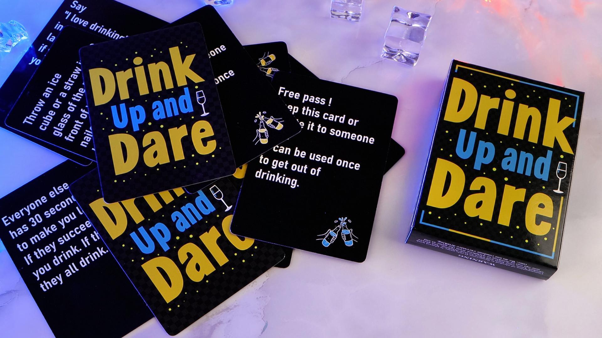 thumbnail video image 2 of Neasyth Drink up and Dare: Drinking Games for Adults, 50pcs Cards for Game Night Party, 2 of 8