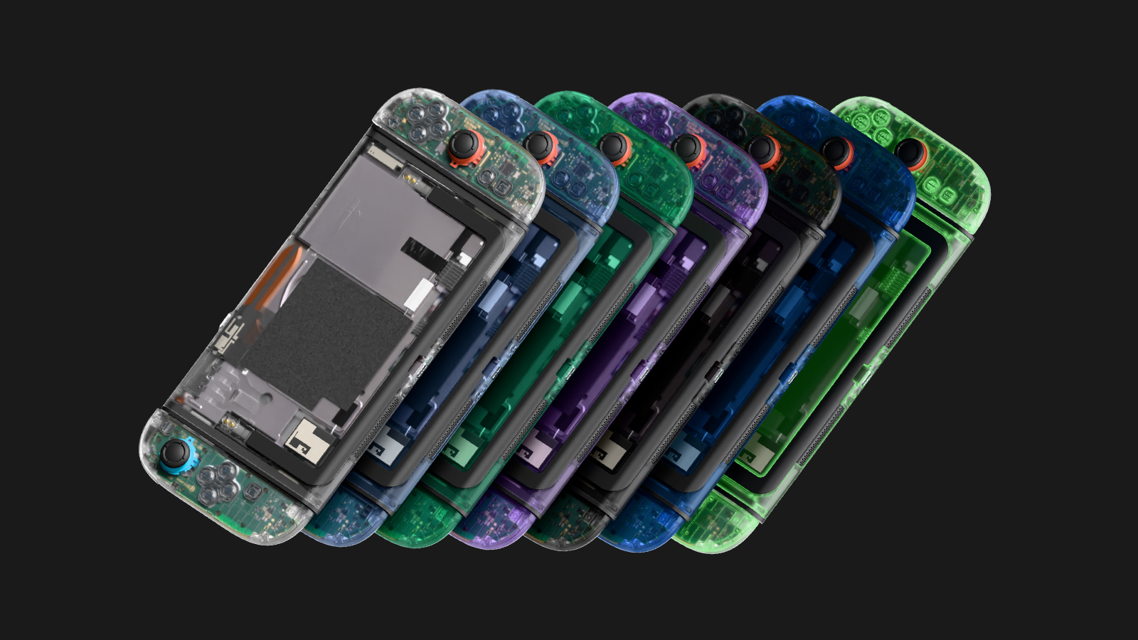 thumbnail video image 2 of eXtremeRate Custom Full Set Rear Back Plate Controller Housing with Buttons for Switch 2 - Deluxe Version - Clear Atomic Purple, 2 of 14