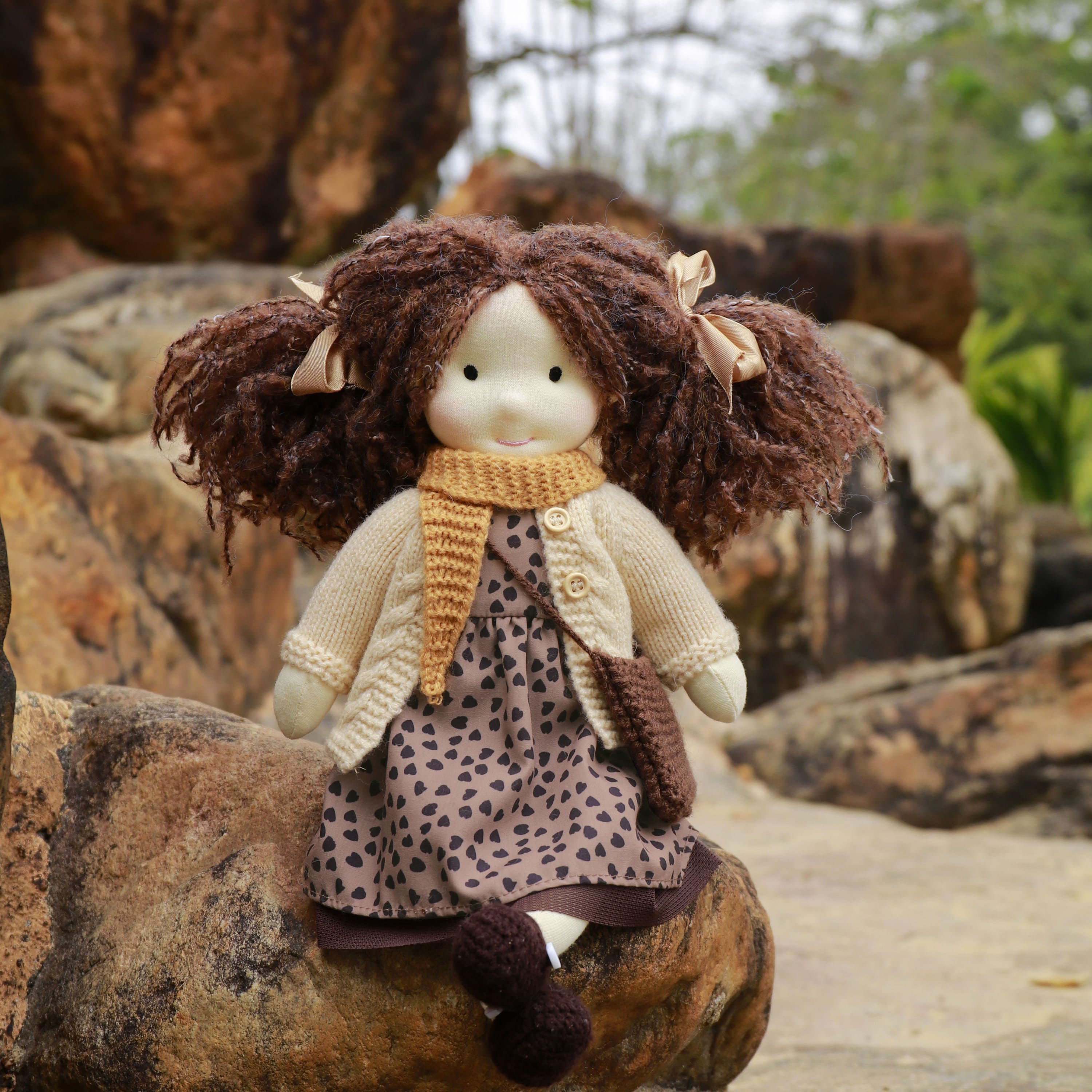 thumbnail video image 2 of Waldorf Doll - Creative Rag Doll Making Set 12 Inch Handmade Organic Doll Perfect Gift for Kids Birthday Gift with Exquisite Box, 2 of 5