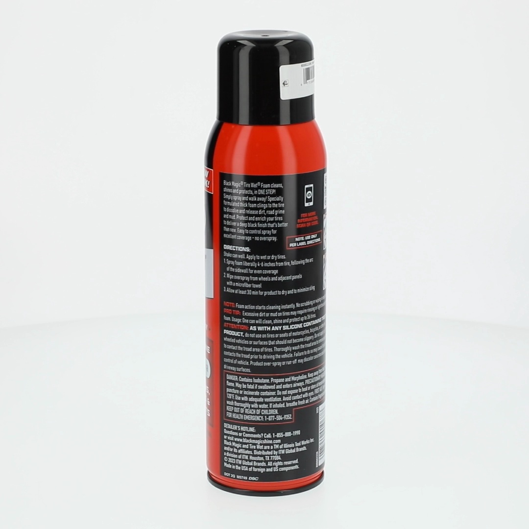 2 pack) Black Magic Tire Wet Foam 18 oz. Tire Shine - 800002220