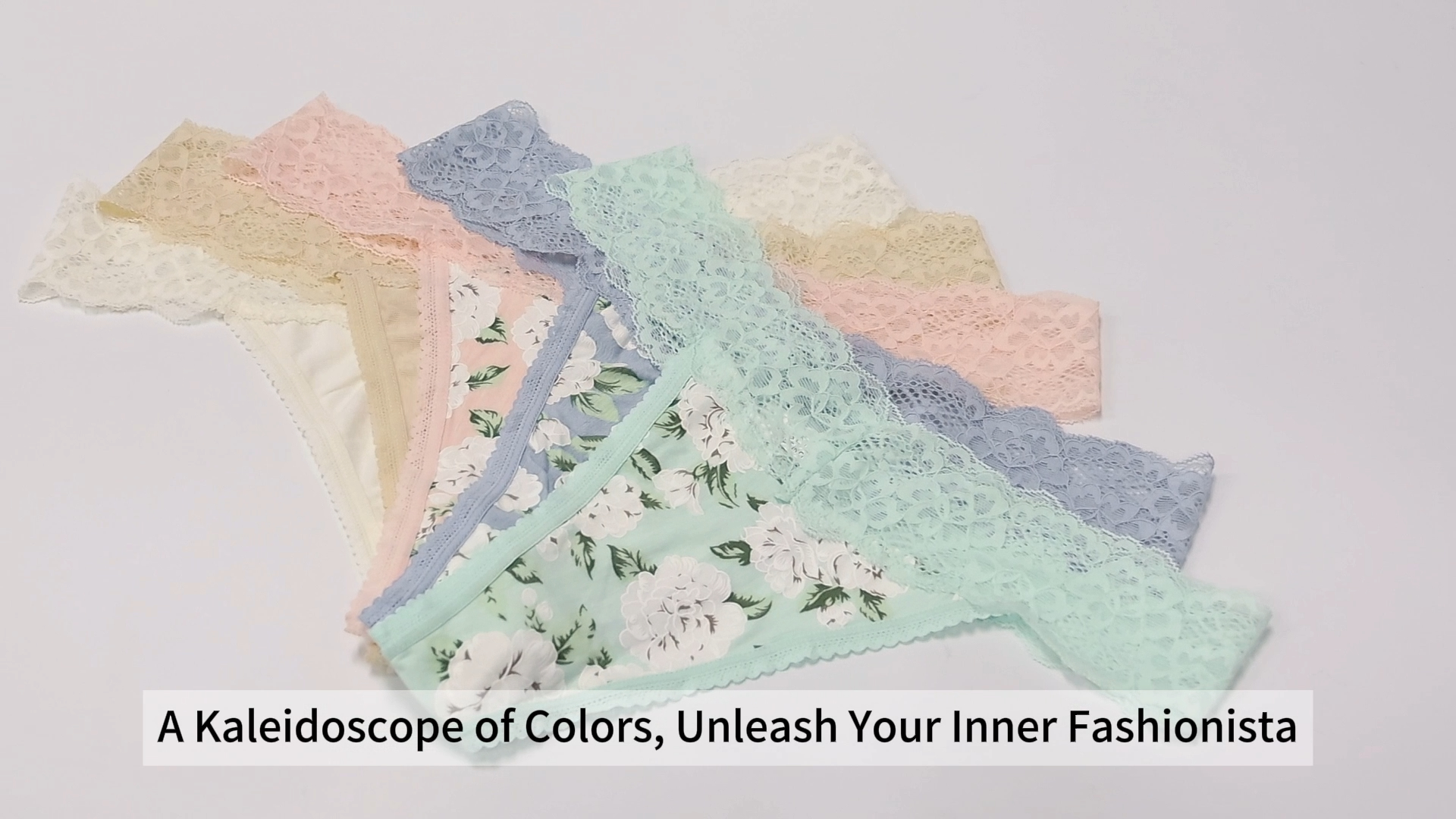 thumbnail video image 2 of voenxe Seamless Lace Thongs for Women No Show Thong Underwear,Soft Comfort Panty,Tanga,5-Pack,XS-XXL, 2 of 6