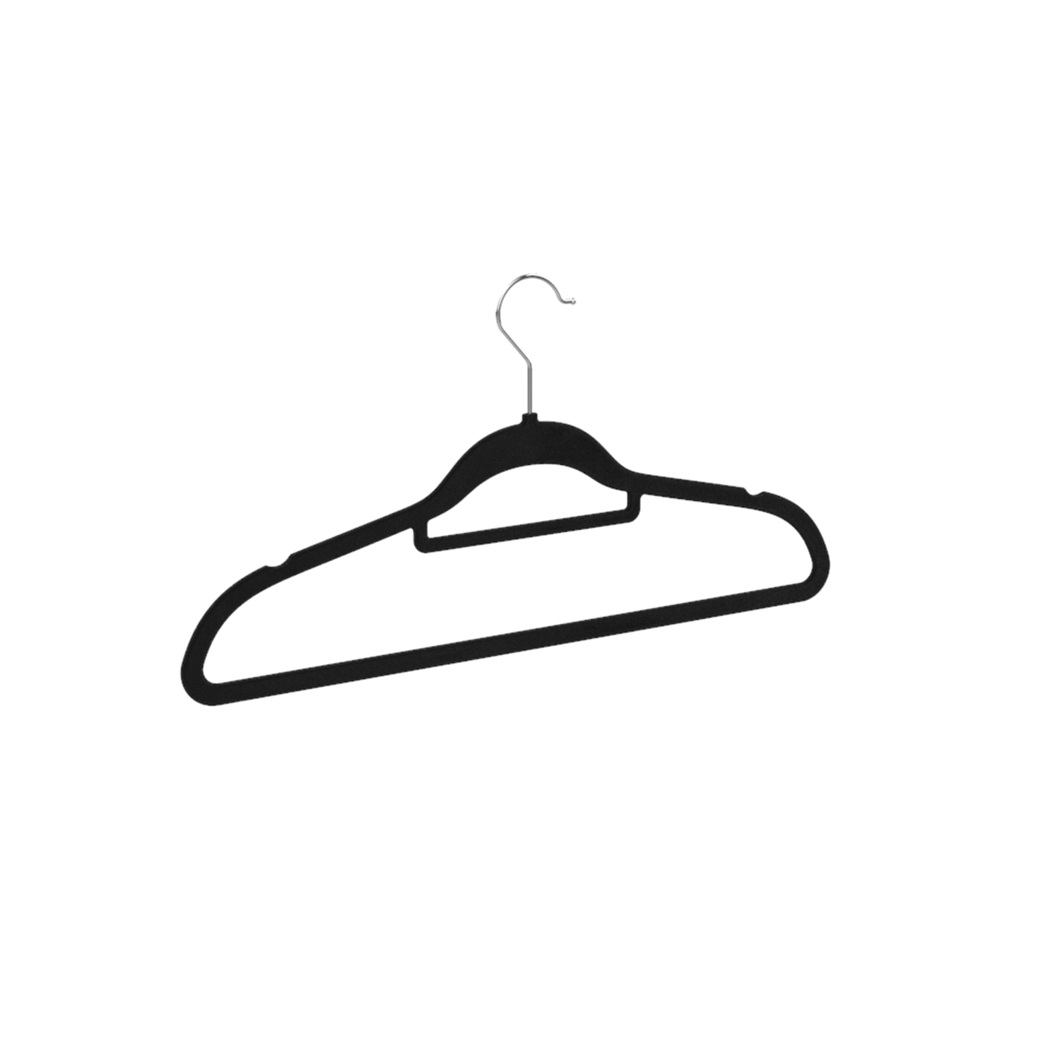 Zeny Velvet Flocked Hangers 100 Pack Non Slip Black Clothes Suit Hangers  Hook Swivel 360 Ultra Thin 