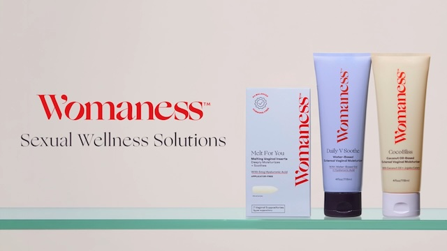 thumbnail video image 3 of Womaness Daily V Soothe Vaginal Moisturizer for Menopause & Everyday Dryness, Water-Based, 4 fl oz, 3 of 13