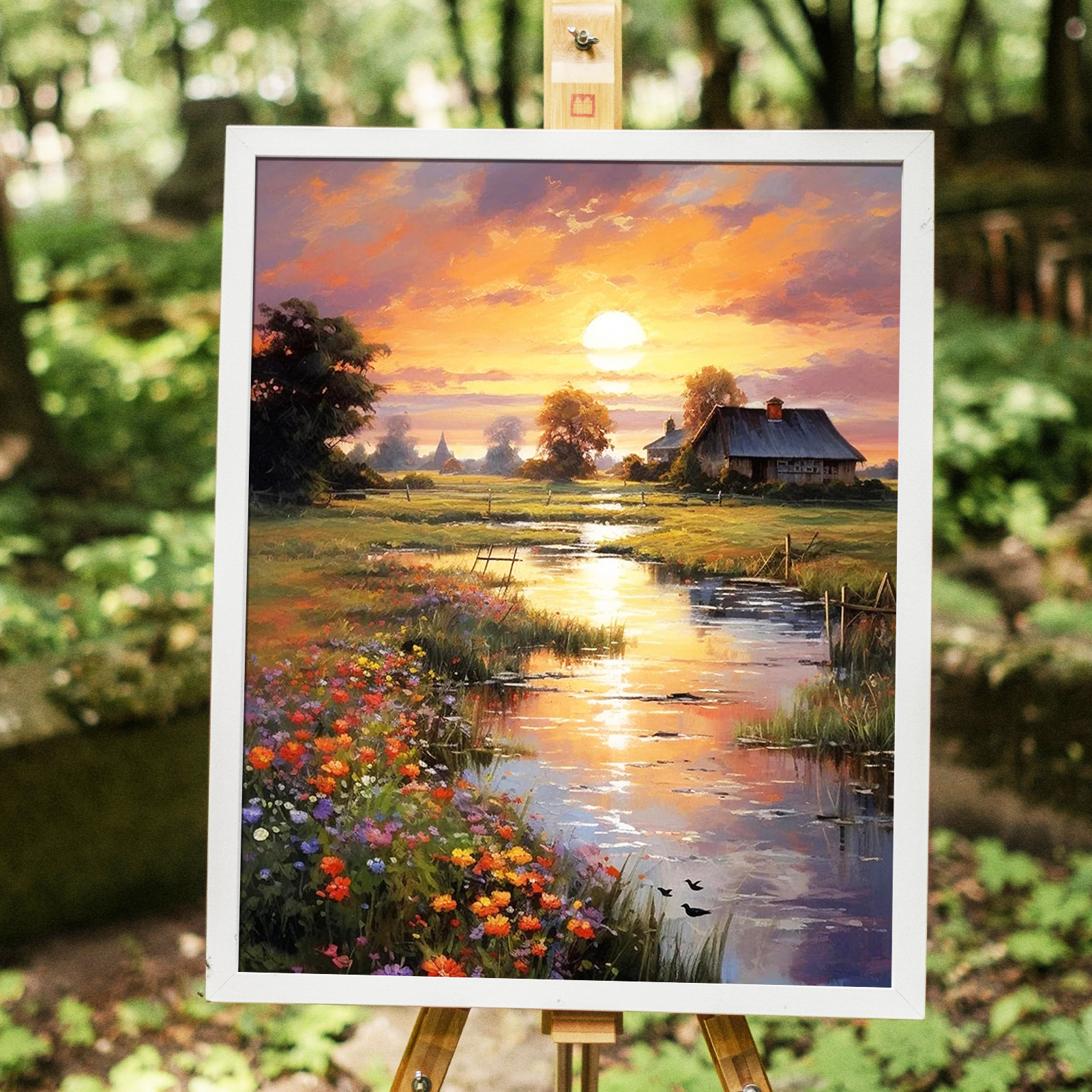 thumbnail video image 2 of JYLMOOD Paint by Numbers for Adults Kits, DIY Easy Painting by Numbers for Gift Home Wall Decoration 16x20in without Frame, 2 of 7