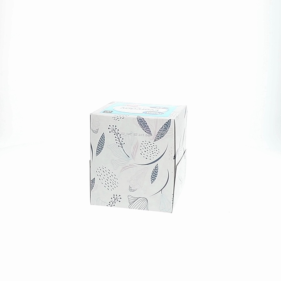 Great Value Everyday Soft Facial Tissues, 1 Cube, 70 Tissues per
