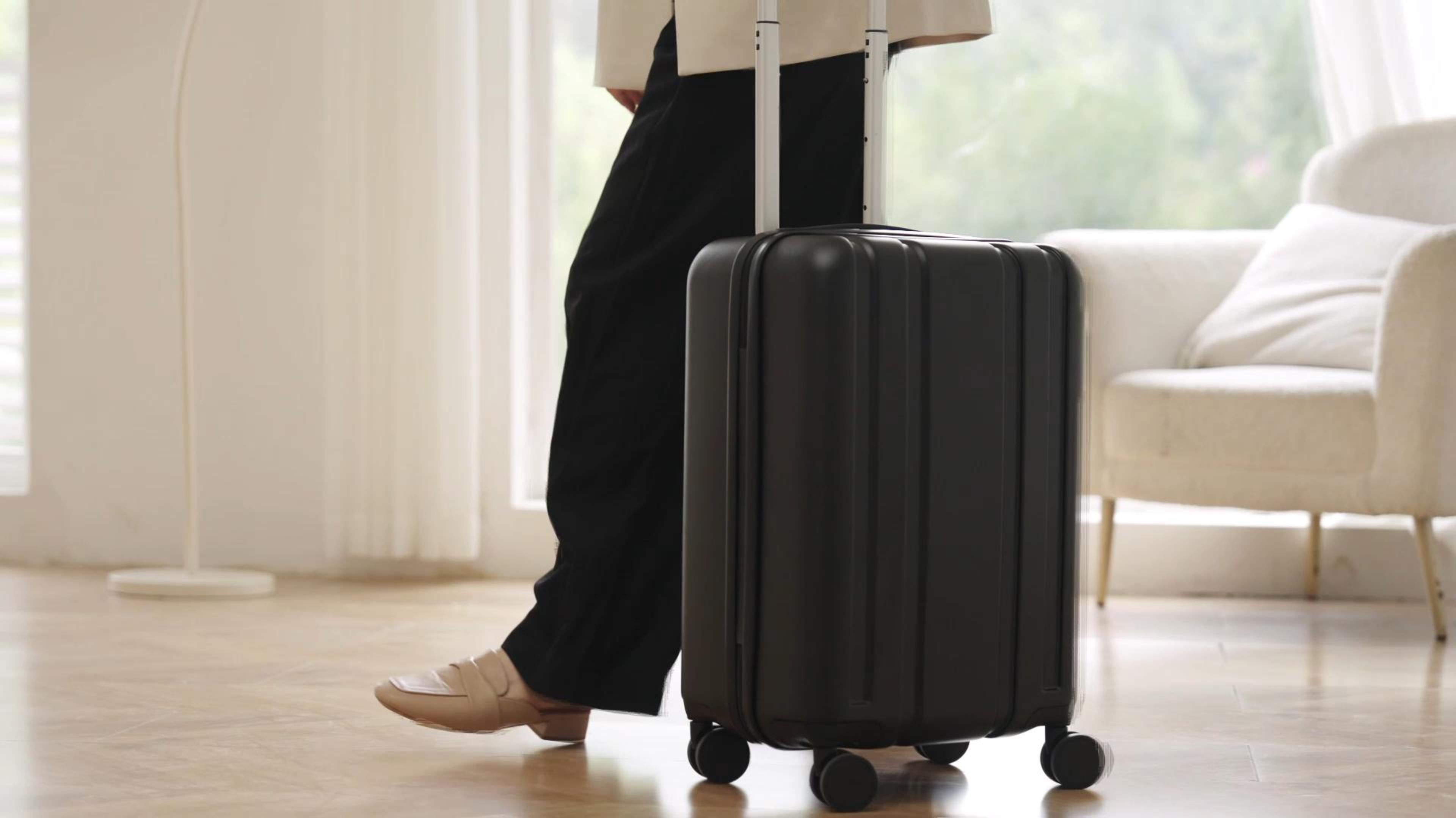 thumbnail video image 2 of 20" Carry On TSA Approved Polycarbonate Luggage,Hardside Spinner Suitcase,Silver - EX-Core, 2 of 11
