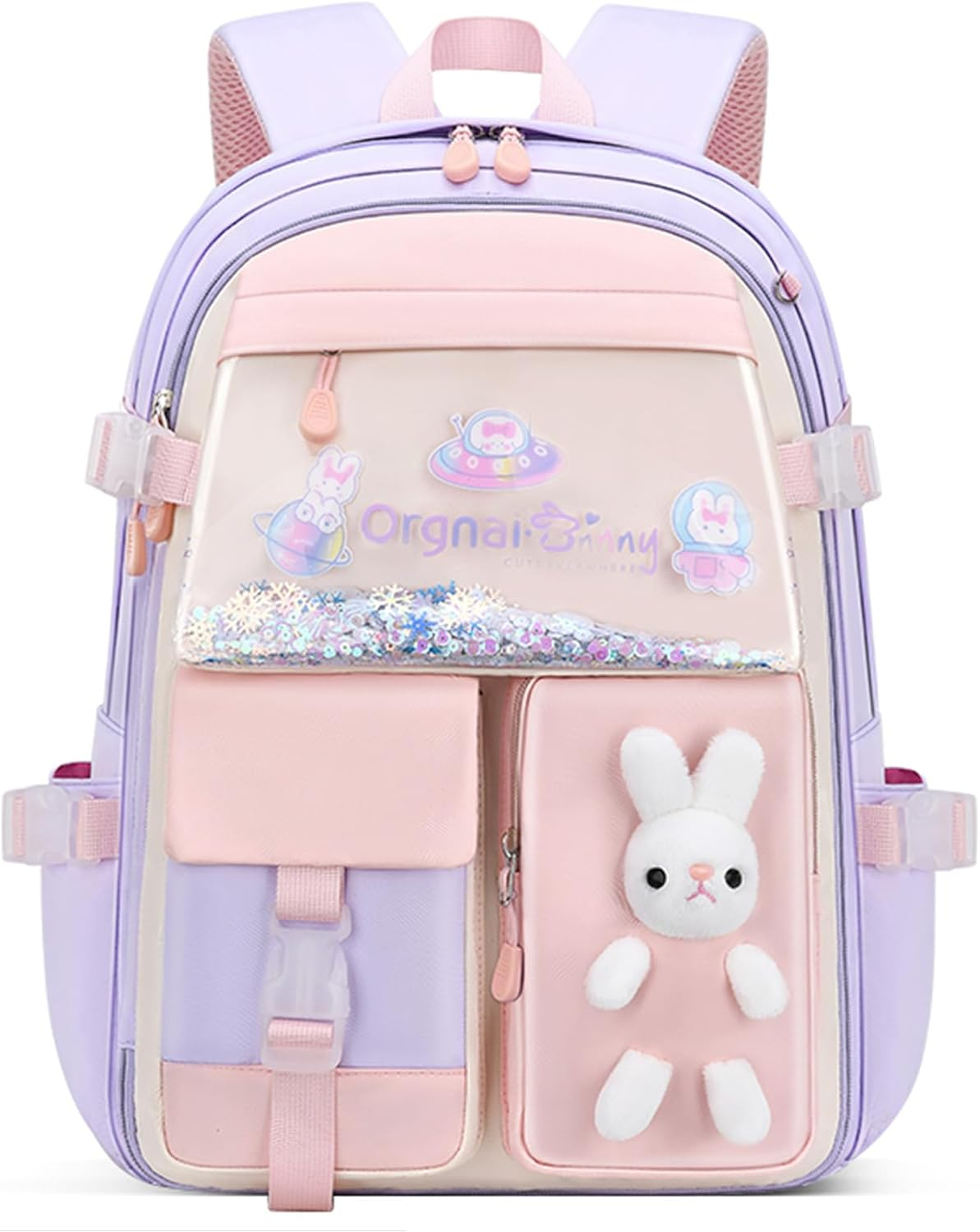 thumbnail video image 2 of Backpack Student Backpack With Multiple Pockets, Large Capacity, Breathable And Lightweight Schoolbag, 2 of 10