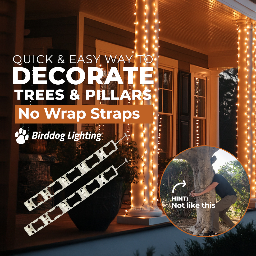 thumbnail video image 2 of Brilliant Brand Lighting Clear No Wrap Straps for Vertical Christmas String Lighting - 10 Pack, 2 of 8