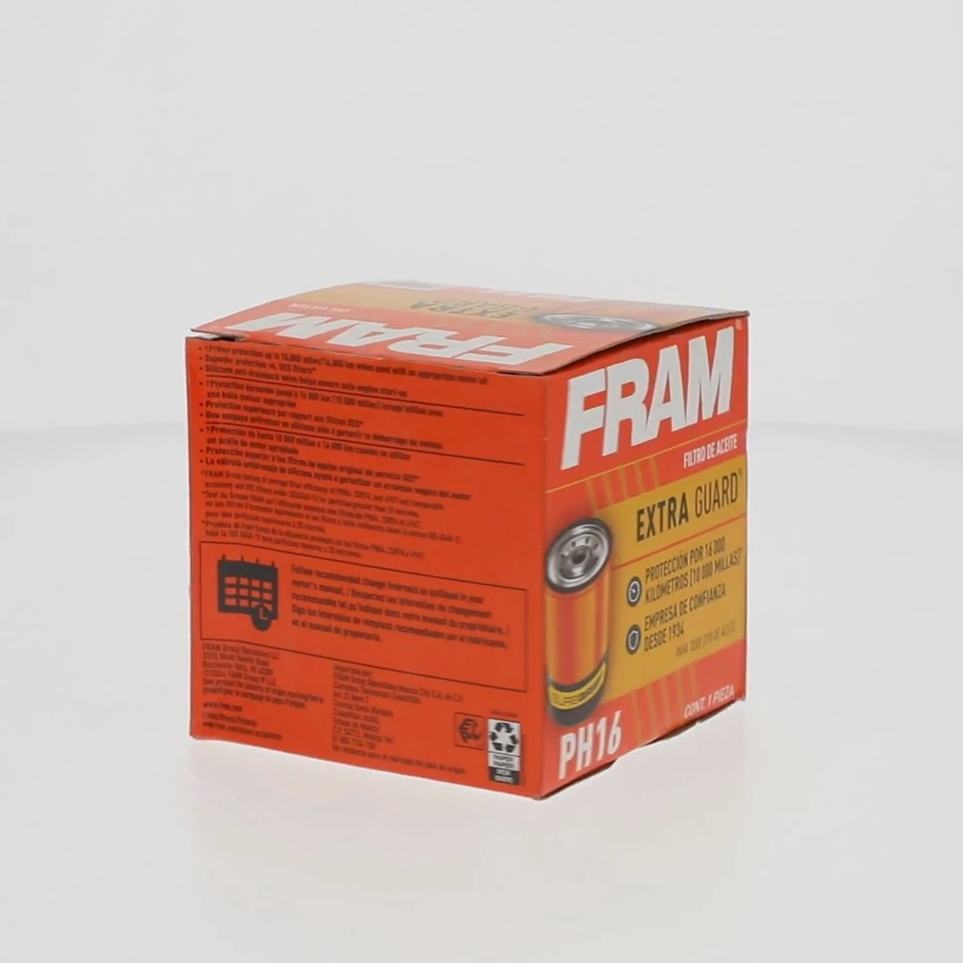 FRAM, Extra Guard Oil Filter, PH16, 10K Miles Replacement