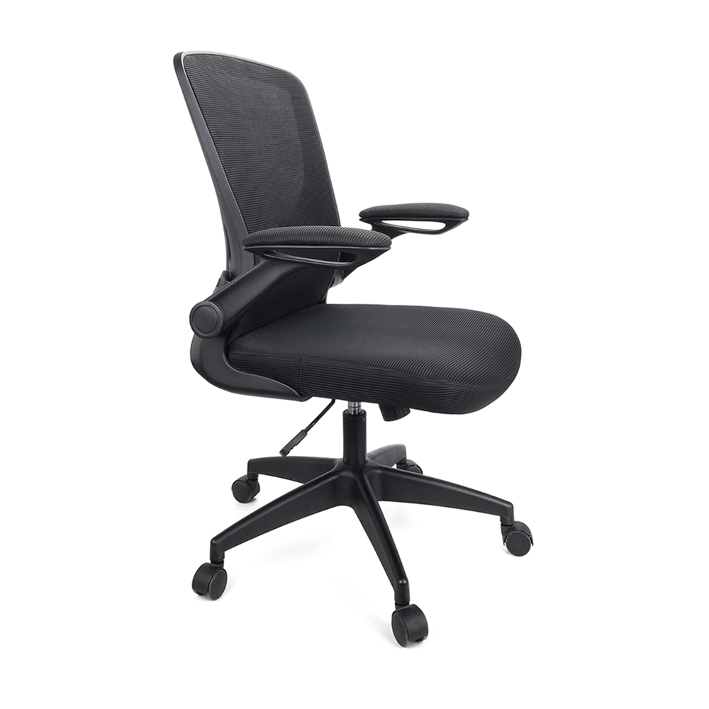 Dropship Task Office Guest Chair With Lumbar Support And Mid Back Mesh  Space Air Grid Series For Reception Conference Room, Stationary, Black (2  Pack) to Sell Online at a Lower Price