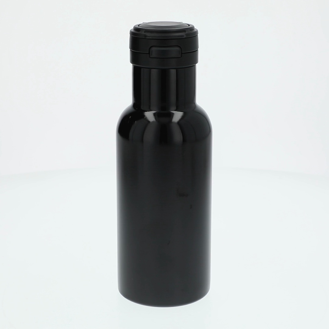 Your Zone 14oz Stainless Steel Bottle Black Double Wall Insulated
