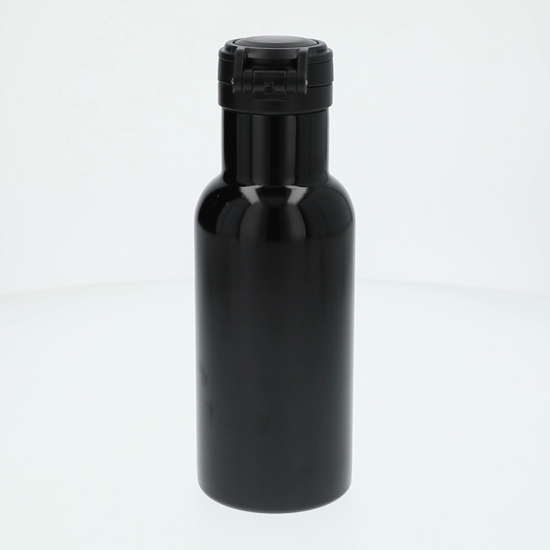 Your Zone 14oz Stainless Steel Bottle Black Double Wall Insulated