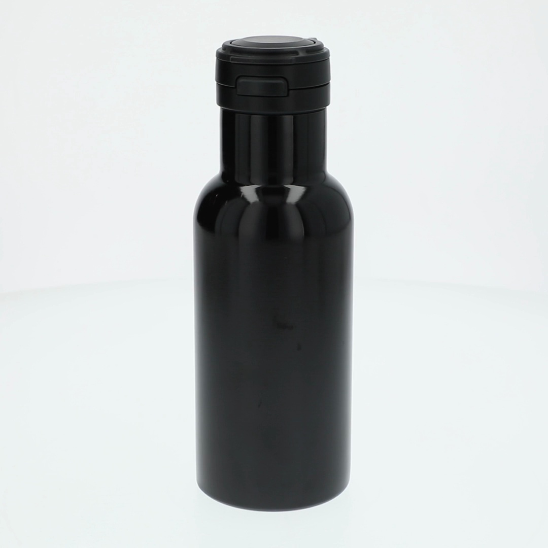 Your Zone 14oz Stainless Steel Bottle Black Double Wall Insulated