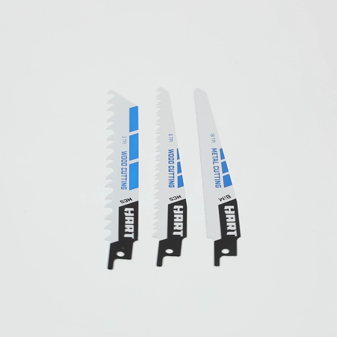 HART 3-Piece 6-Inch All Purpose Reciprocating Saw Blades - Walmart.com