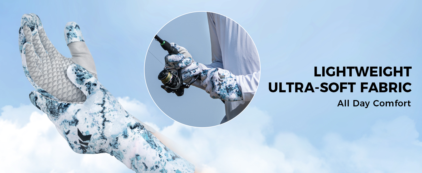 thumbnail video image 2 of KastKing La Sal Pro Full Finger Fishing Gloves, UPF 50+ Sun Protection Gloves with Convertible Design, Ultralight Microfiber, Ultra-Soft Comfort, FrostWeave Cooling, Enhanced Grip, Four Sizes Options, 2 of 7