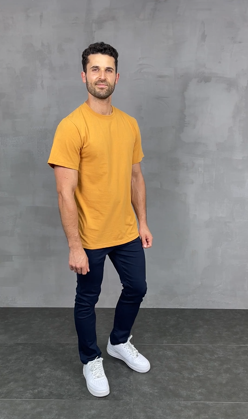 thumbnail video image 2 of Access Men's Heavyweight Short Sleeve Cotton Crew Neck T-Shirt (Pack of 3) (Red, Large) AT35, 2 of 8