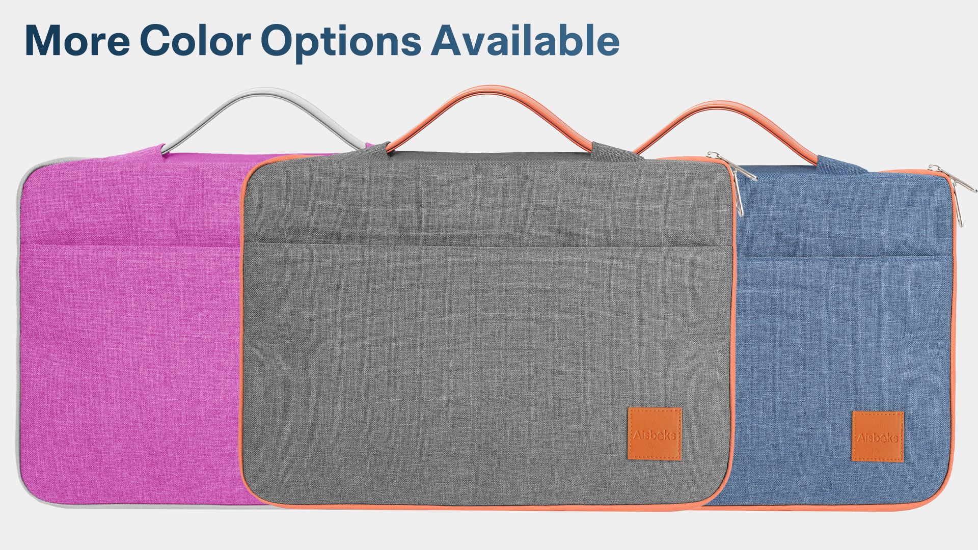 thumbnail video image 2 of Laptop Sleeve 15.6''-17'',Zipper Laptop Bag 16'',Laptop Case Compatible with Apple MacBook,HP,Dell,Acer,Asus Notebook,Shockproof Soft Padded Cover Carrying Computer Bag,Denim Blue, 2 of 8