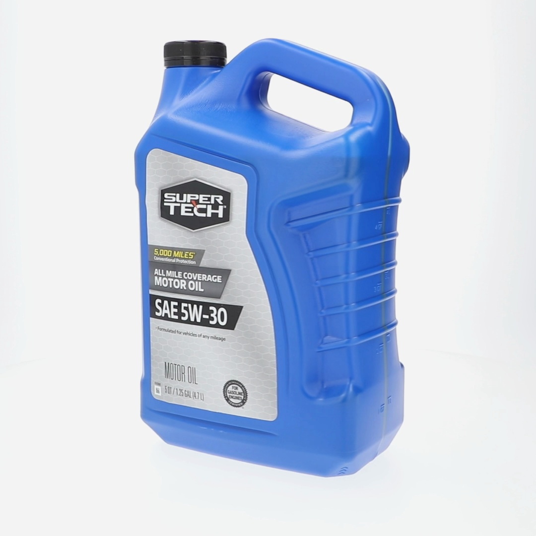 2 pack) Super Tech All Mileage Synthetic Blend Motor Oil, SAE 5W