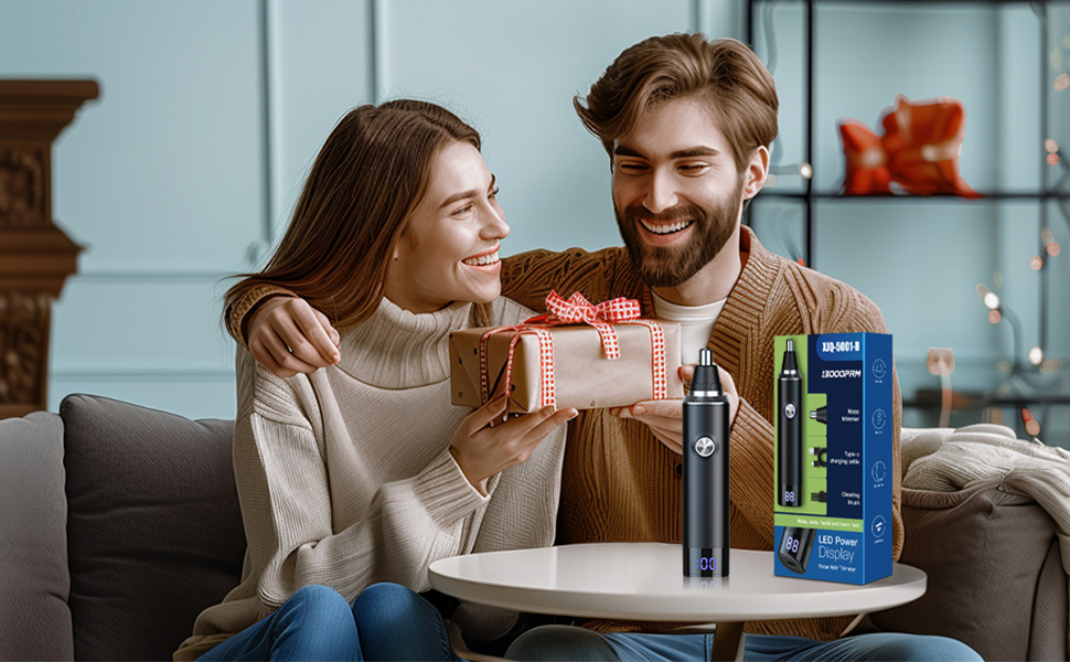 thumbnail video image 2 of Rechargeable Nose and Ear Hair Trimmer for Men, Professional Painless USB Rechargeable Eyebrow & Facial Hair Trimmer with Powerful Motor and Dual-Edge Blades, IPX7 Waterproof, 2 of 10