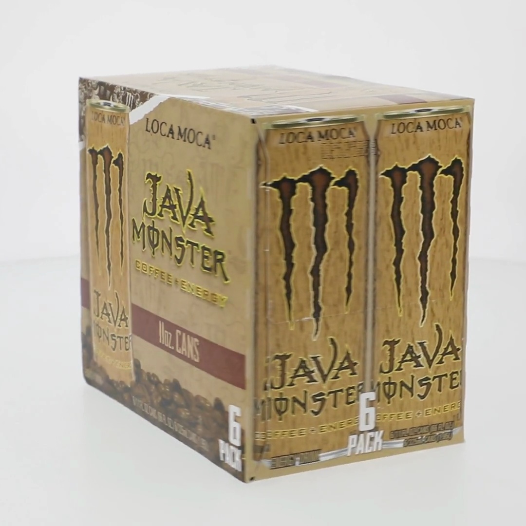Monster Energy Java, Loca Moca, Energy + Coffee, Energy Drink, 6