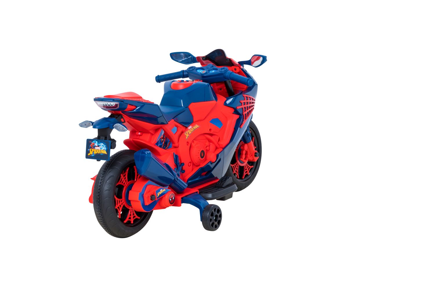 Spiderman 6V Motorcycle Ride On, for Kids, Ages 3+, Rechargeable Battery,  up to 65lbs