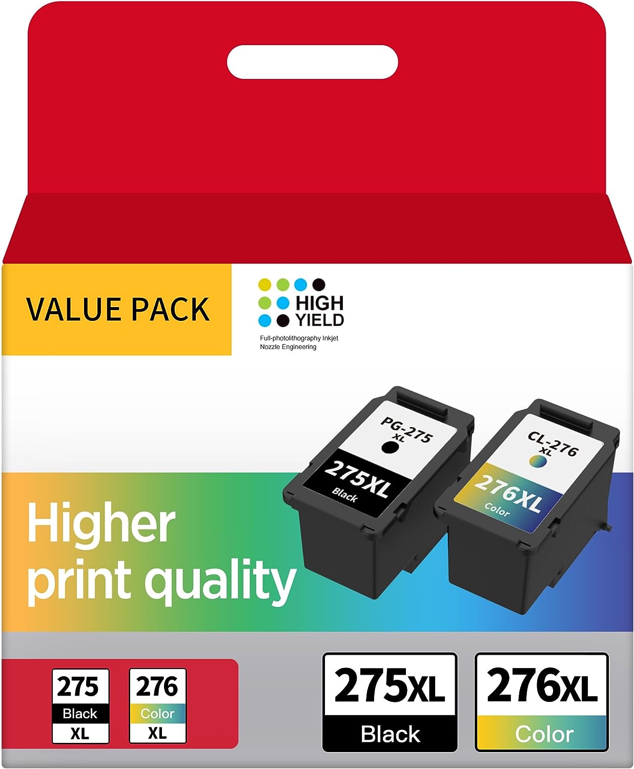 thumbnail video image 2 of 275 Ink Compatible for Canon Ink 275 and 276 PIXMA TS3722 TS3522 TR4722 pg 275 black ink cartridge, 2 of 7