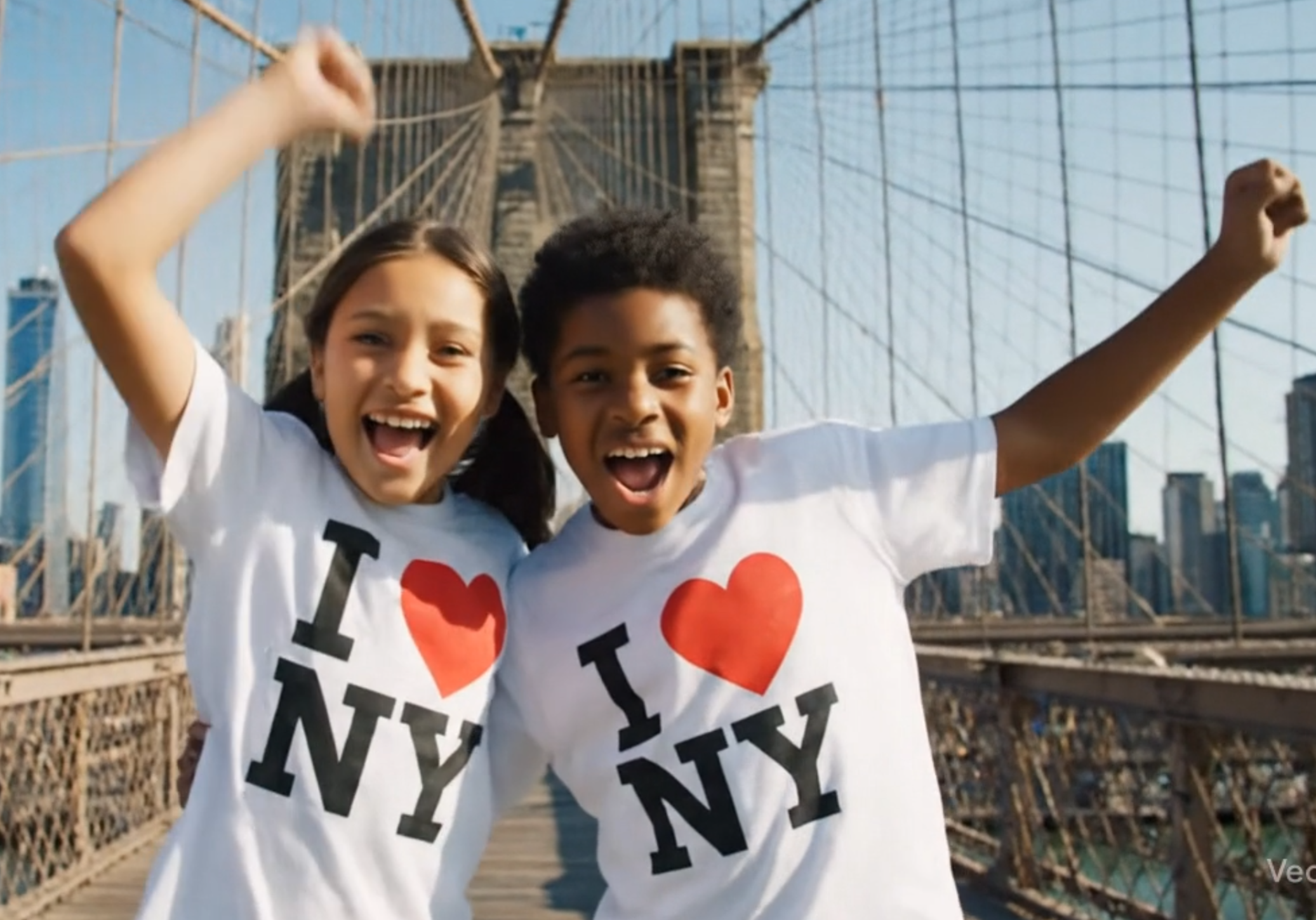 thumbnail video image 2 of I Love NY Kids T-Shirt Officially Licensed Youth Unisex Tees White, XS, 2 of 4