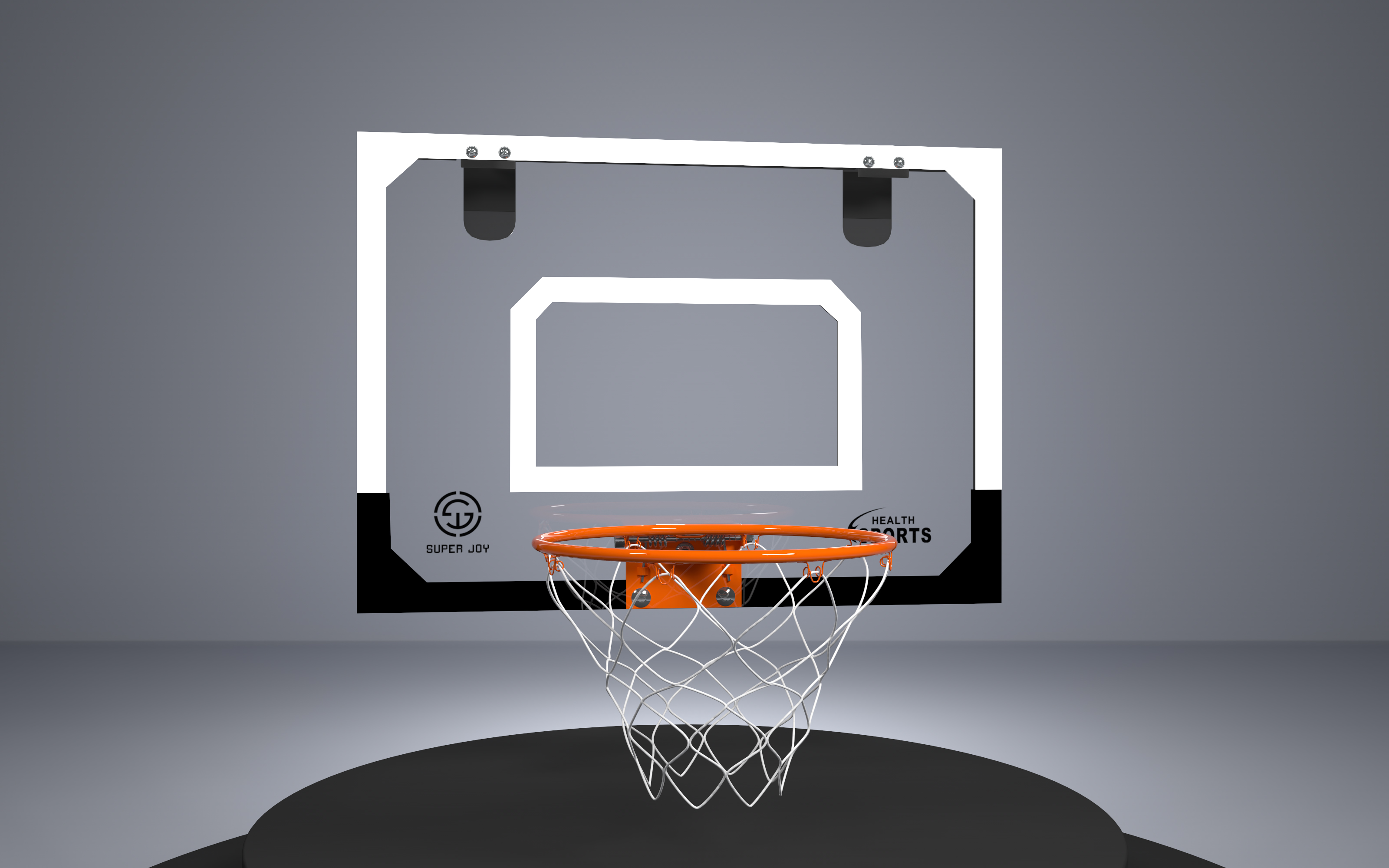 Soozier Wall Mounted Basketball Hoop, Mini Hoop With 45'' X, 58 OFF