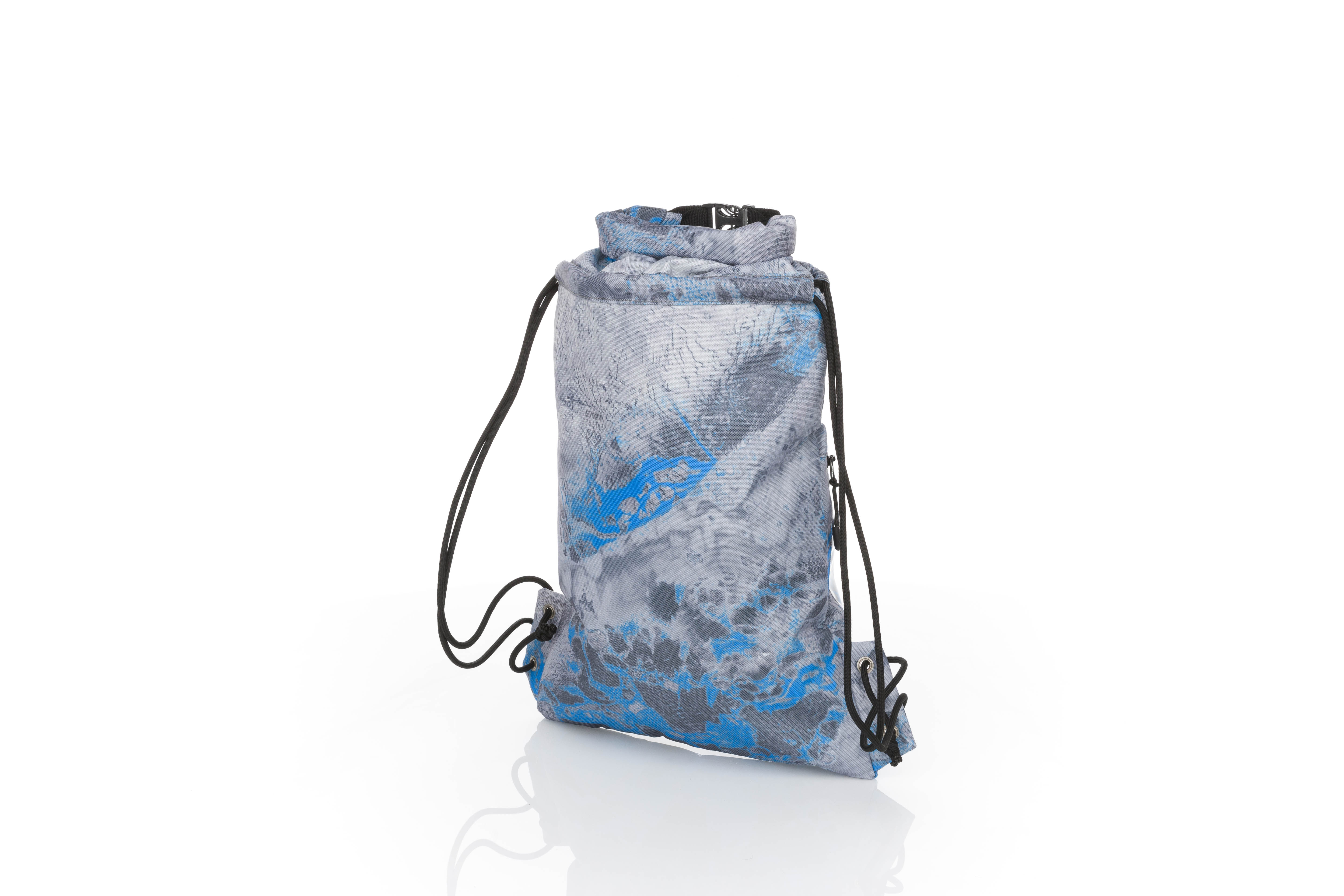 Realtree Wav3 Tahoe Blue Roll Top 10 L Cinch Dry Bag, Unisex, Gray
