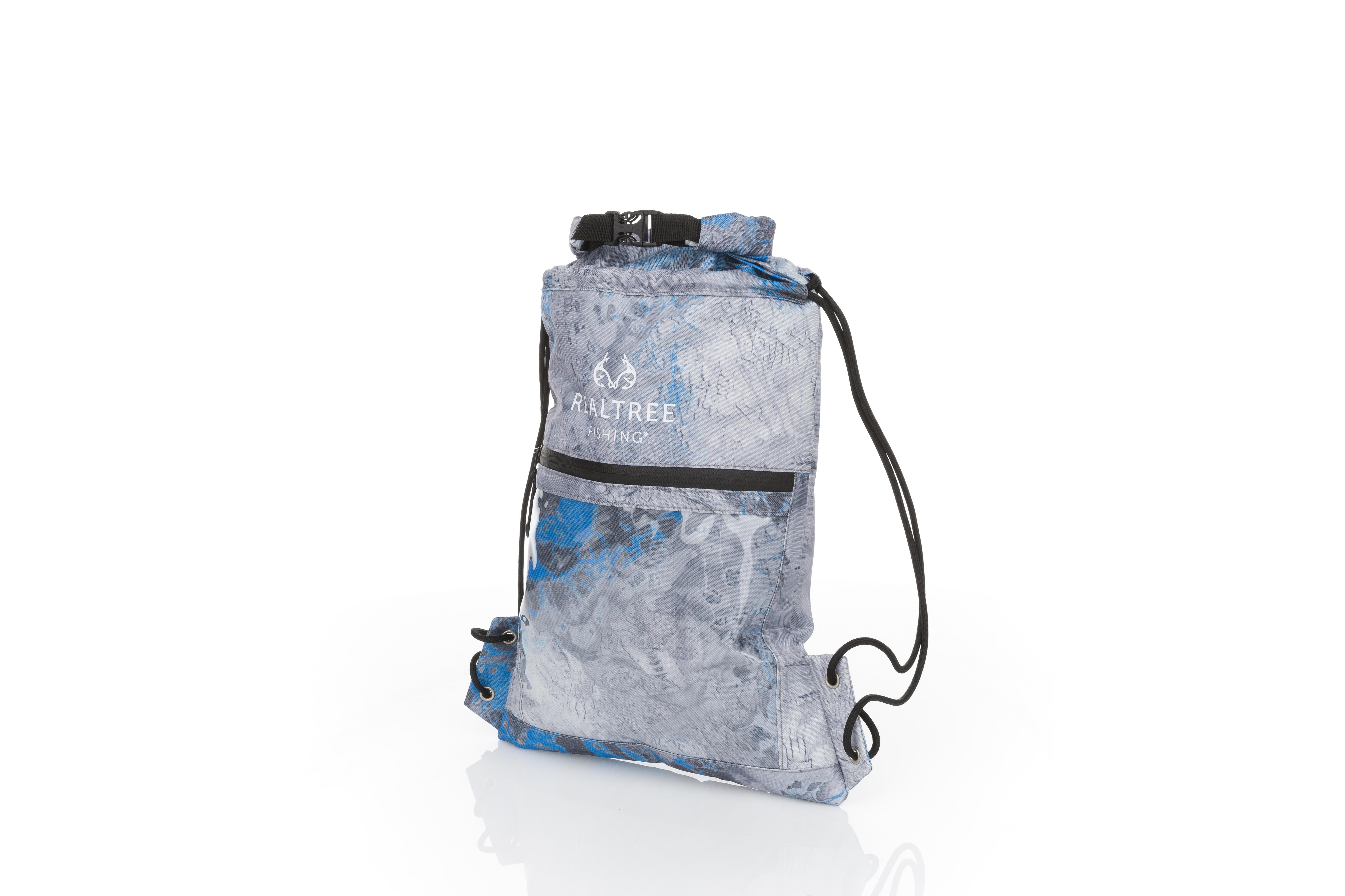 Realtree Wav3 Tahoe Blue Roll Top 10 L Cinch Dry Bag, Unisex, Gray, Lightweight  Waterproof 