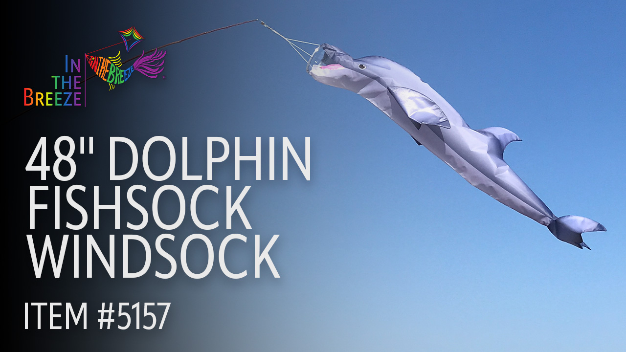 In the Breeze 5157 — Dolphin 48-Inch Fish Windsock - Realistic Dolphin ...