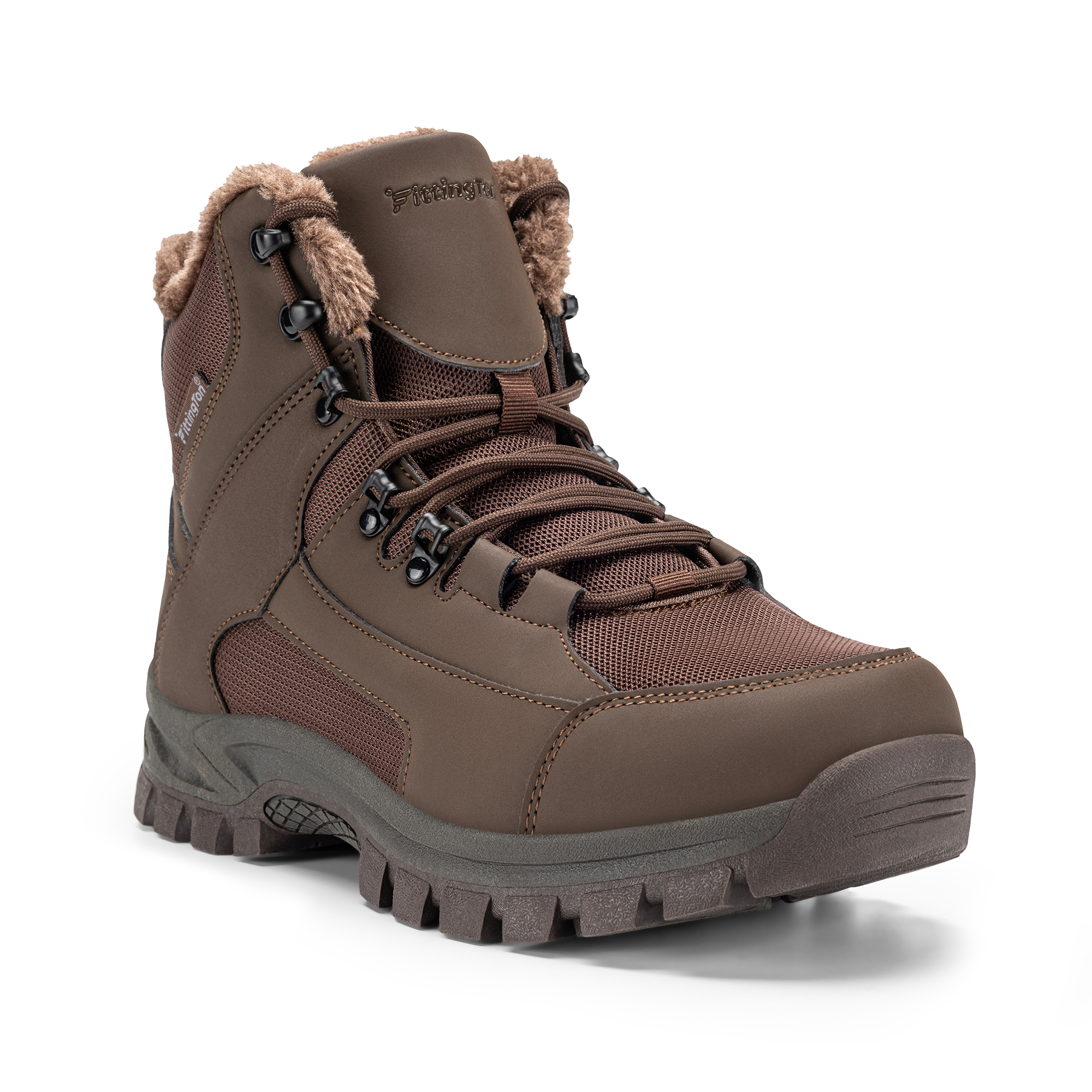 thumbnail video image 2 of Fittington Winter Boots for Men Slip-Resistance Snow Boots Outdoor Insulated Mid Calf Winter Shoes, 2 of 10