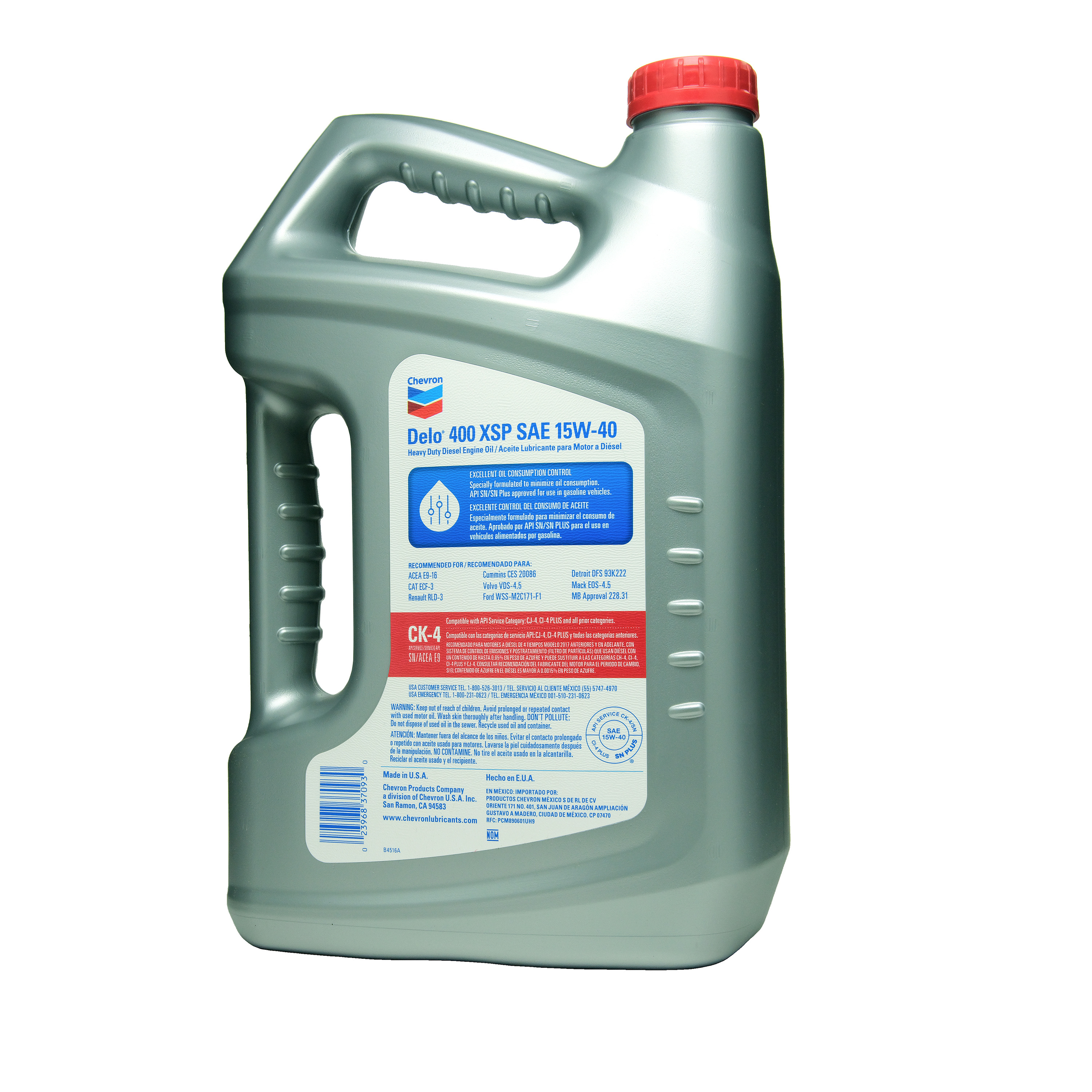 Chevron Delo XSP 15W-40 Heavy Duty Synthetic Diesel Motor Oil, 1