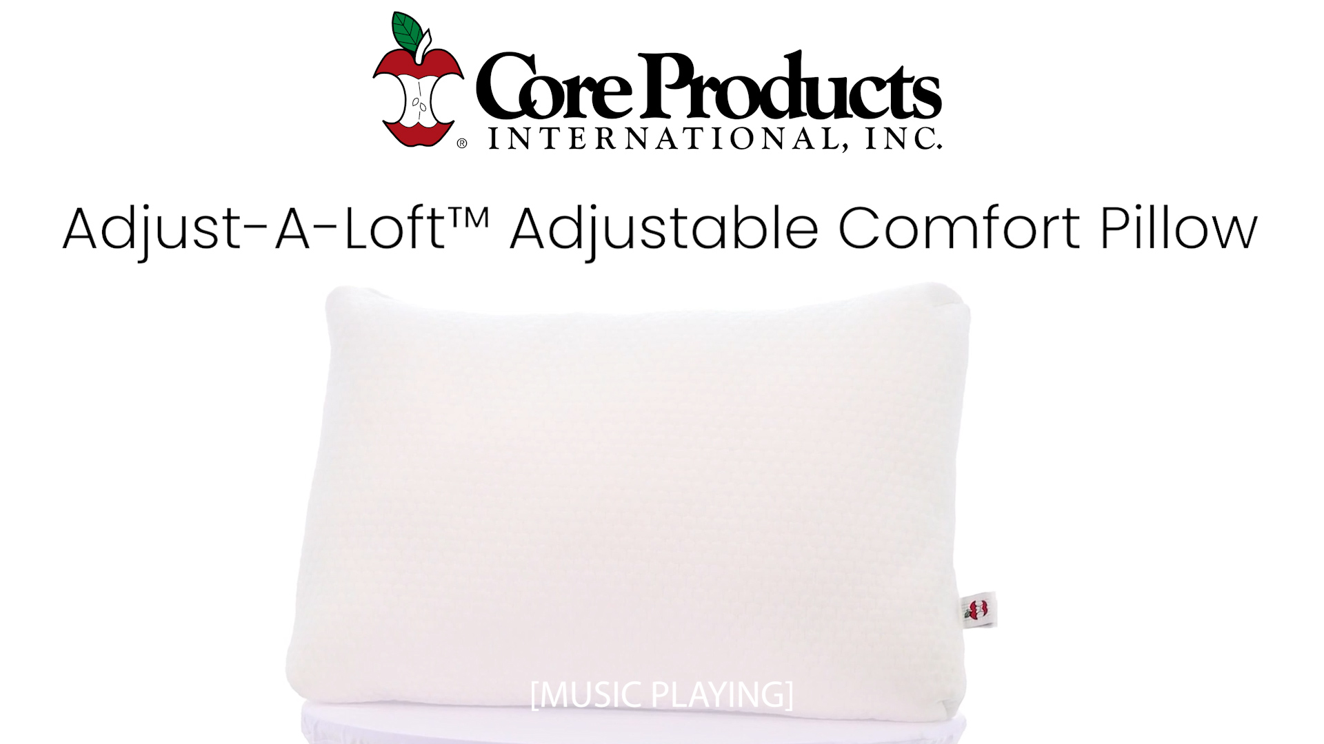 thumbnail video image 2 of Core Products Adjustable Pillow - Customizable Loft with Alternative-Down Fill for Side, Back, or Stomach Sleeping; Cooling Gel Memory Foam Keeps You Cool and Comfortable - Standard Size
-2 pack, 2 of 8