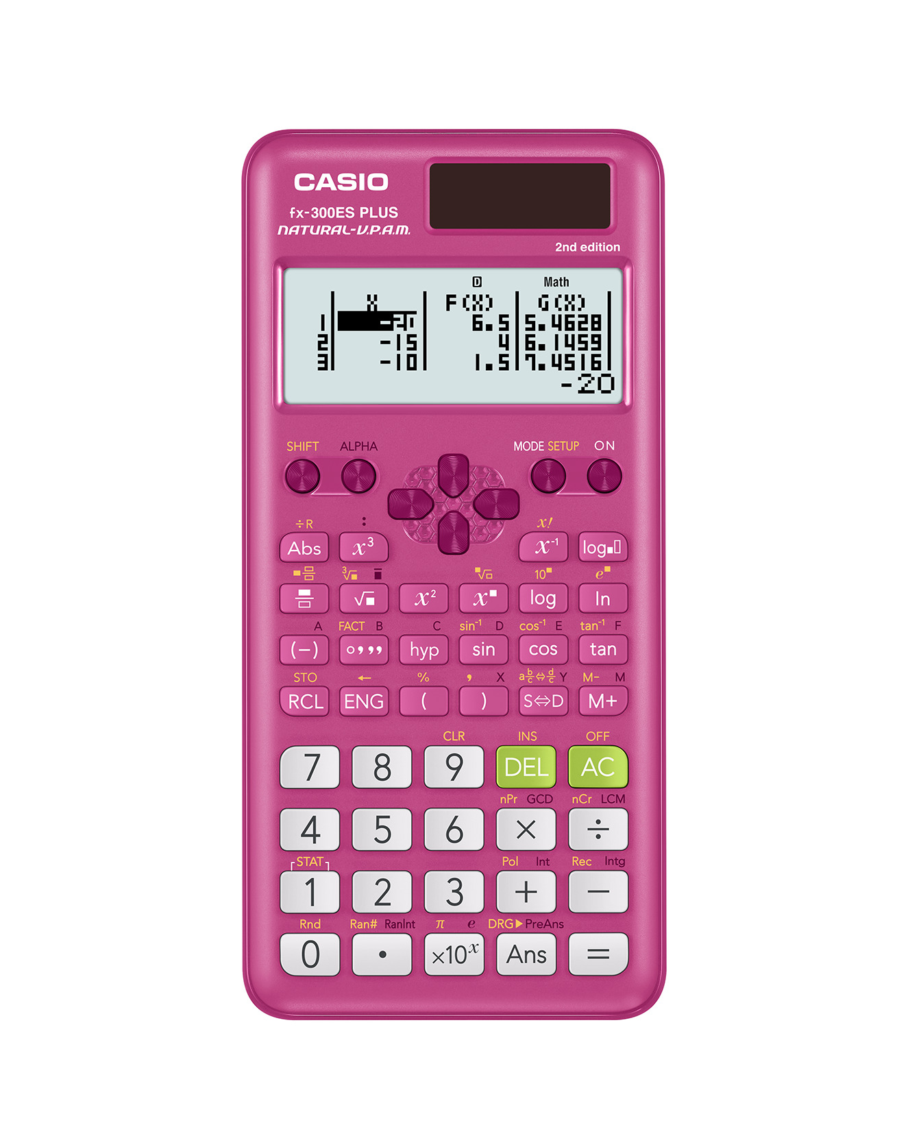 thumbnail video image 2 of Casio FX-300ESPLUS2-PK Scientific Calculator, Natural Textbook Display, Pink, 2 of 10