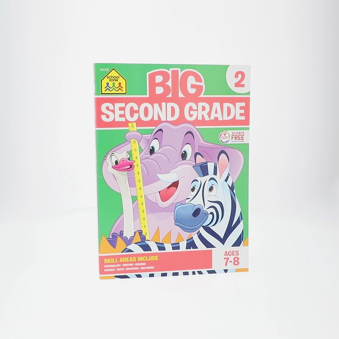 School Zone, Second Grade Workbook, 9780887431487, Kids Learning
