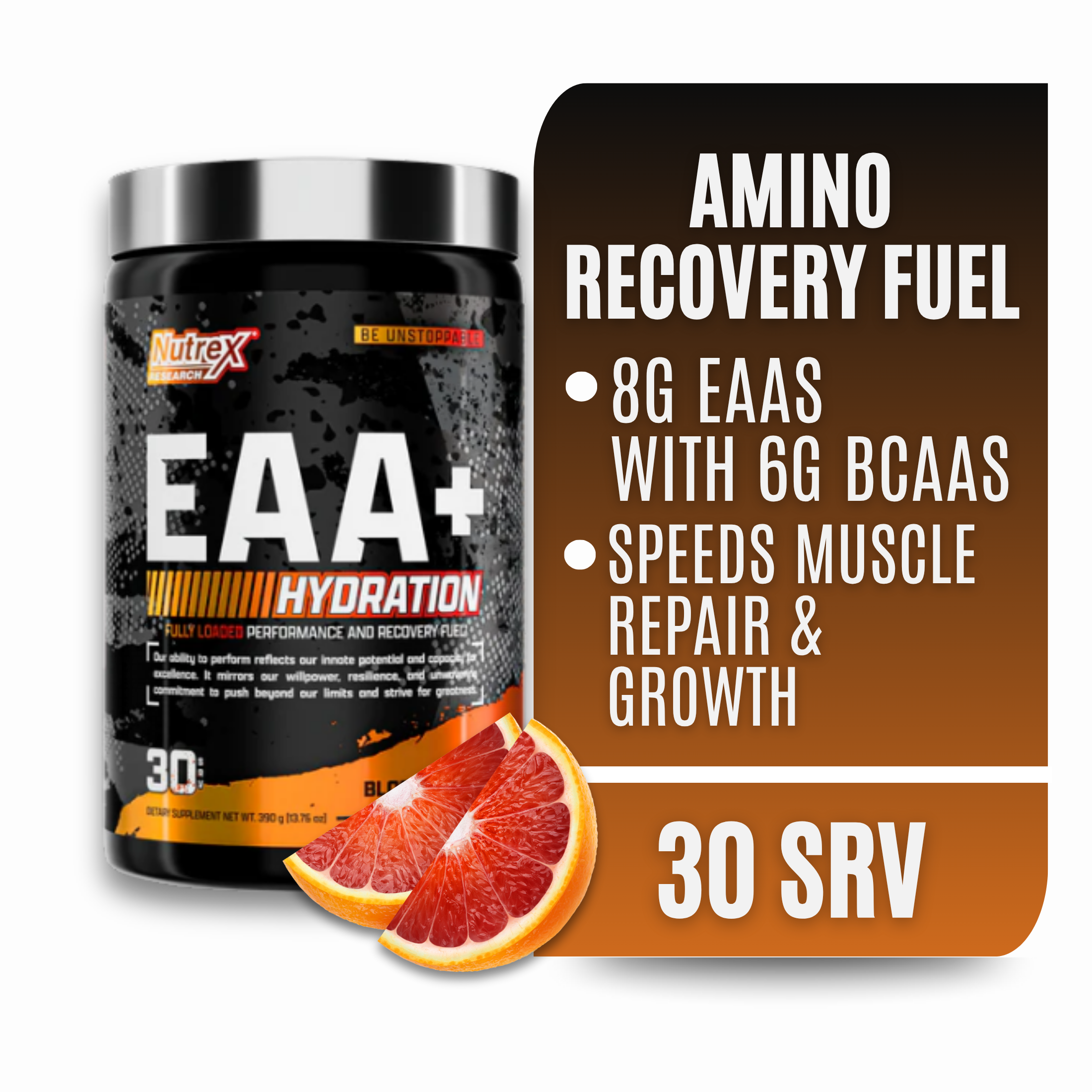 thumbnail video image 2 of Nutrex Research EAA Hydration | EAAs + BCAA Powder | Muscle Recovery, Strength, Endurance | 8G Essential Amino Acids + Electrolytes | Blood Orange, 2 of 9